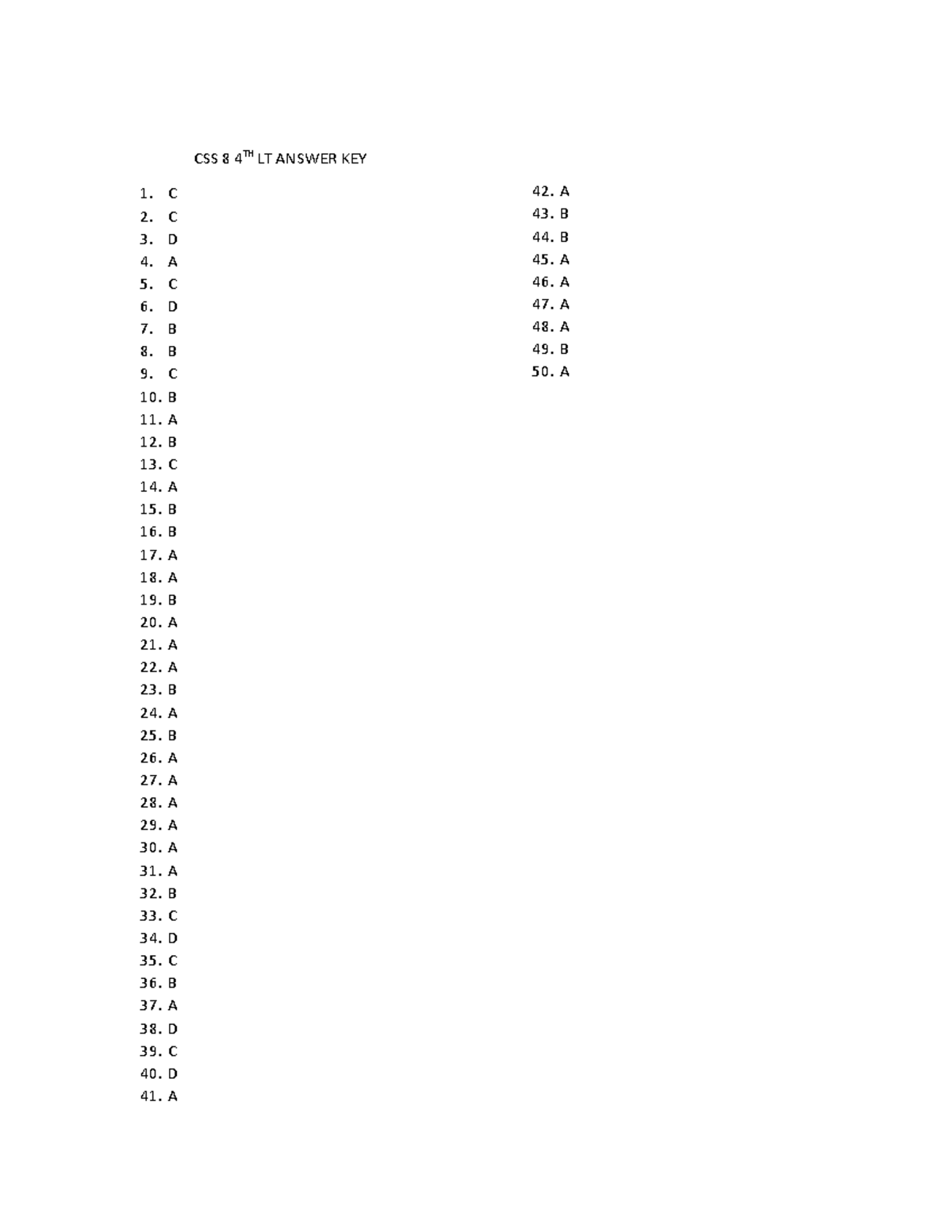 CSS 8 4TH LT Answer KEY - Technology for Teaching & Learning 2 ...