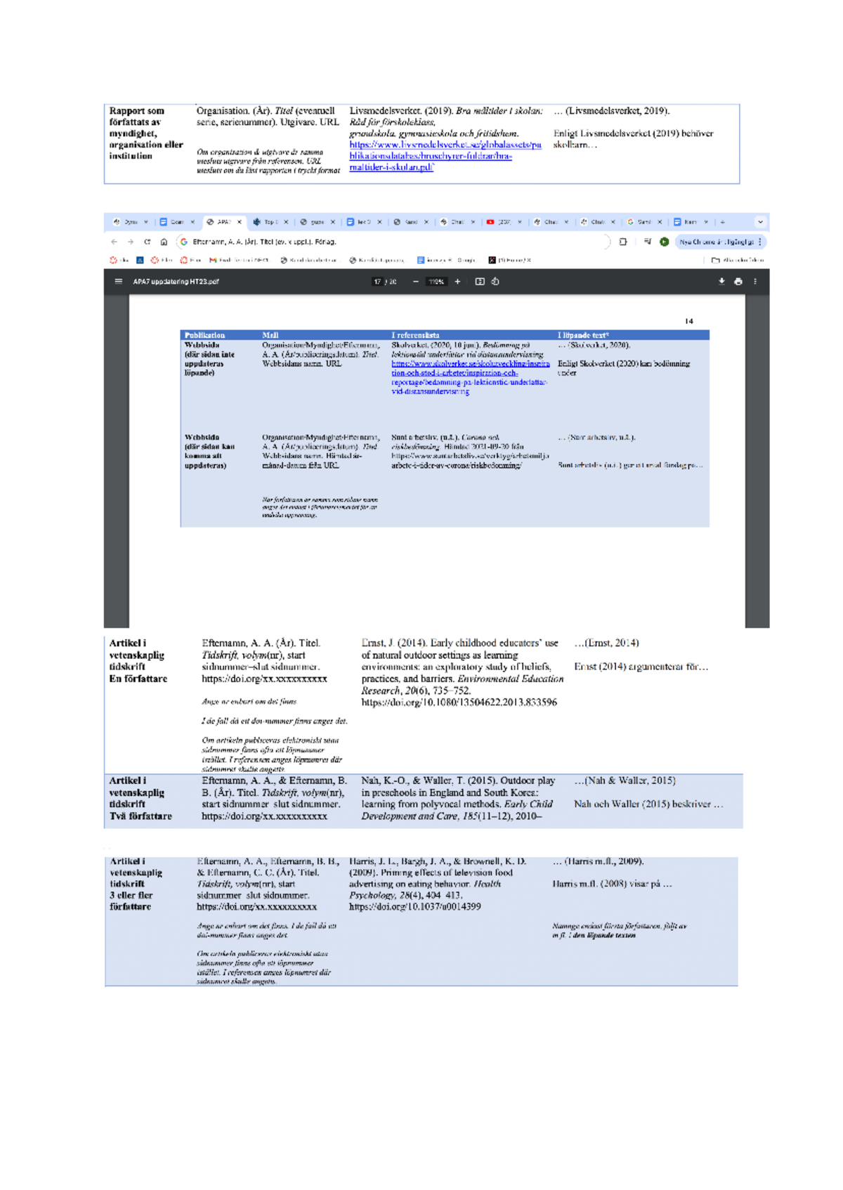 Källor - dfvb - Rapport som Organisation. (Ar). Titel (eventuell ...