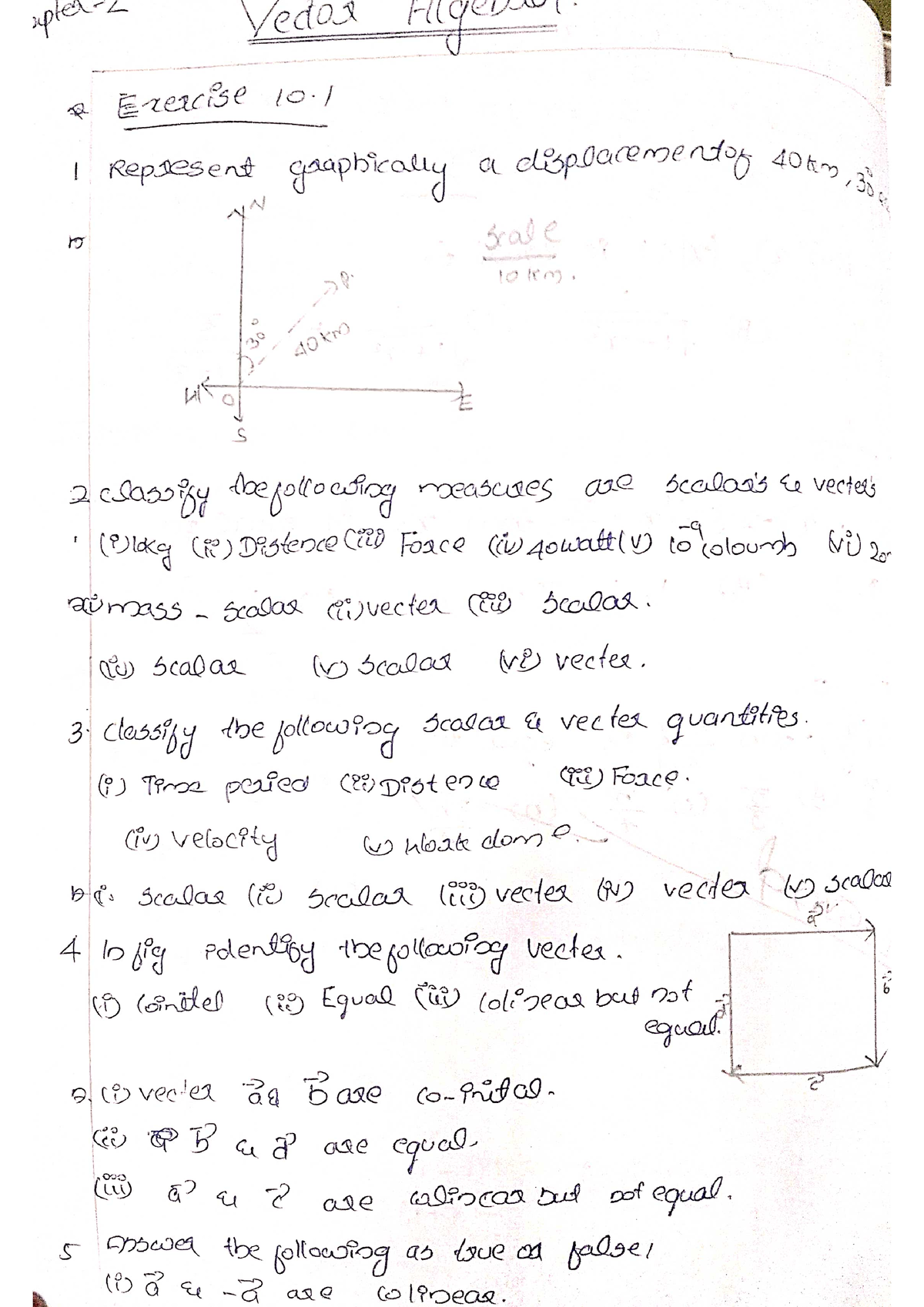 Vector Algebra - Maths Problems - Mathematics - Studocu