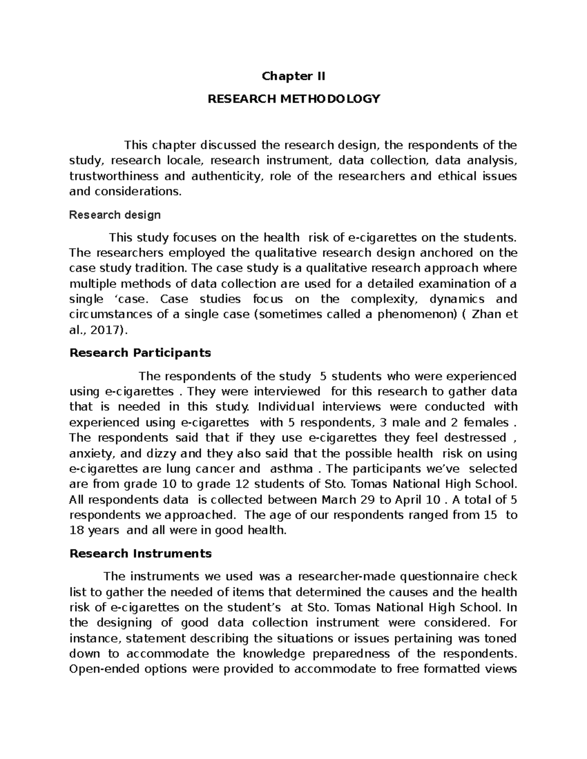 Chapter-2 - ikk - Chapter II RESEARCH METHODOLOGY This chapter ...
