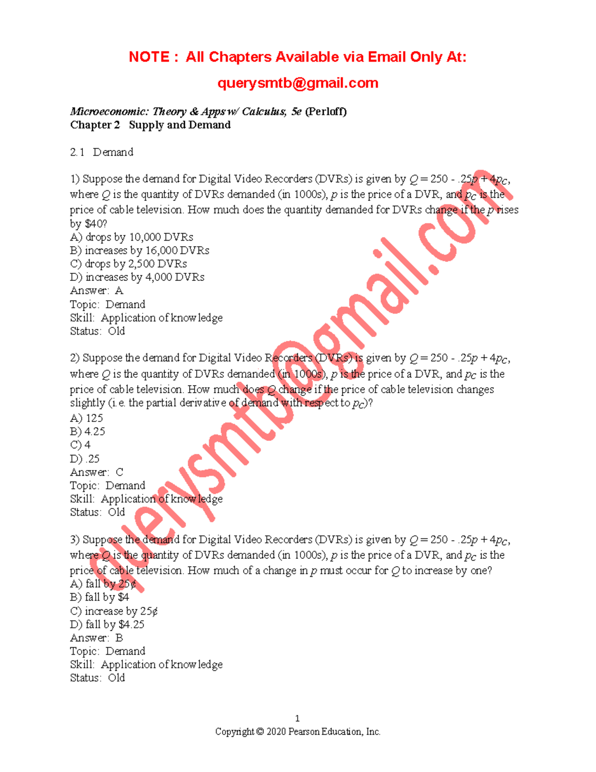 Test Bank And Solutions For Microeconomics, Theory And Applications ...