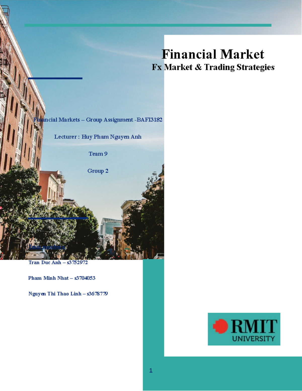 investing and financial markets assignment