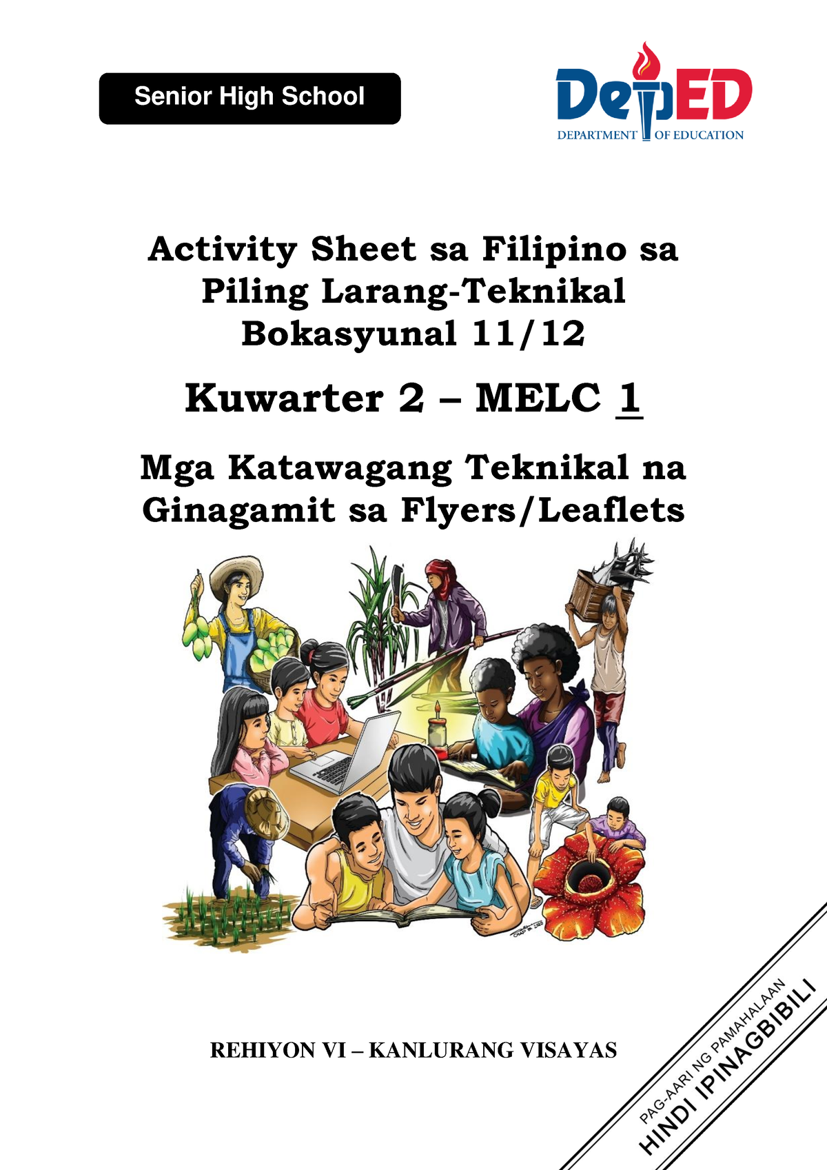 Ro Las Shs Filipino Sa Piling Larang Tvl Q2 Melc 1 Wk 1 Senior High School Activity Sheet