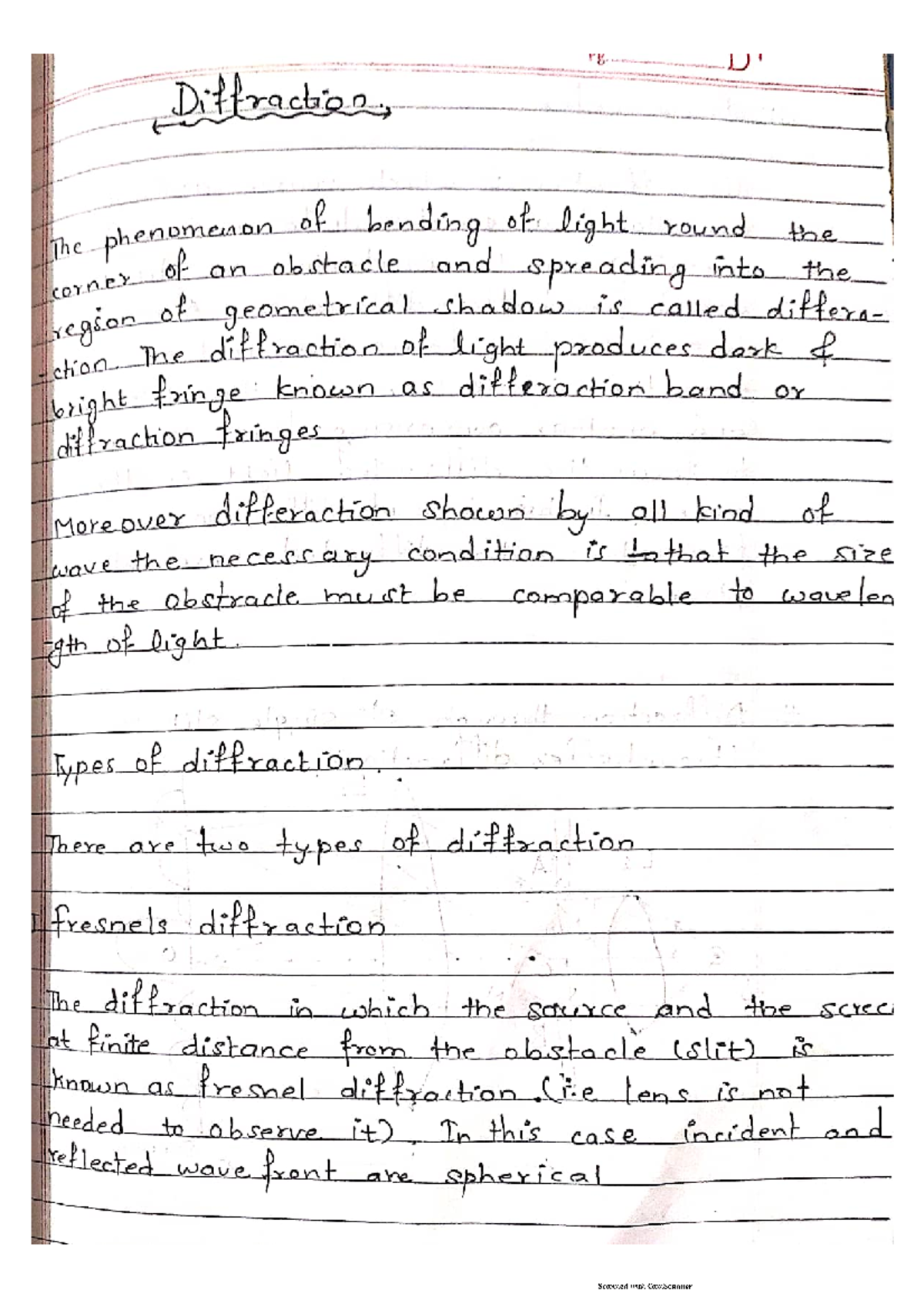 Diffraction Physics Class 12 - Human Resources - Studocu