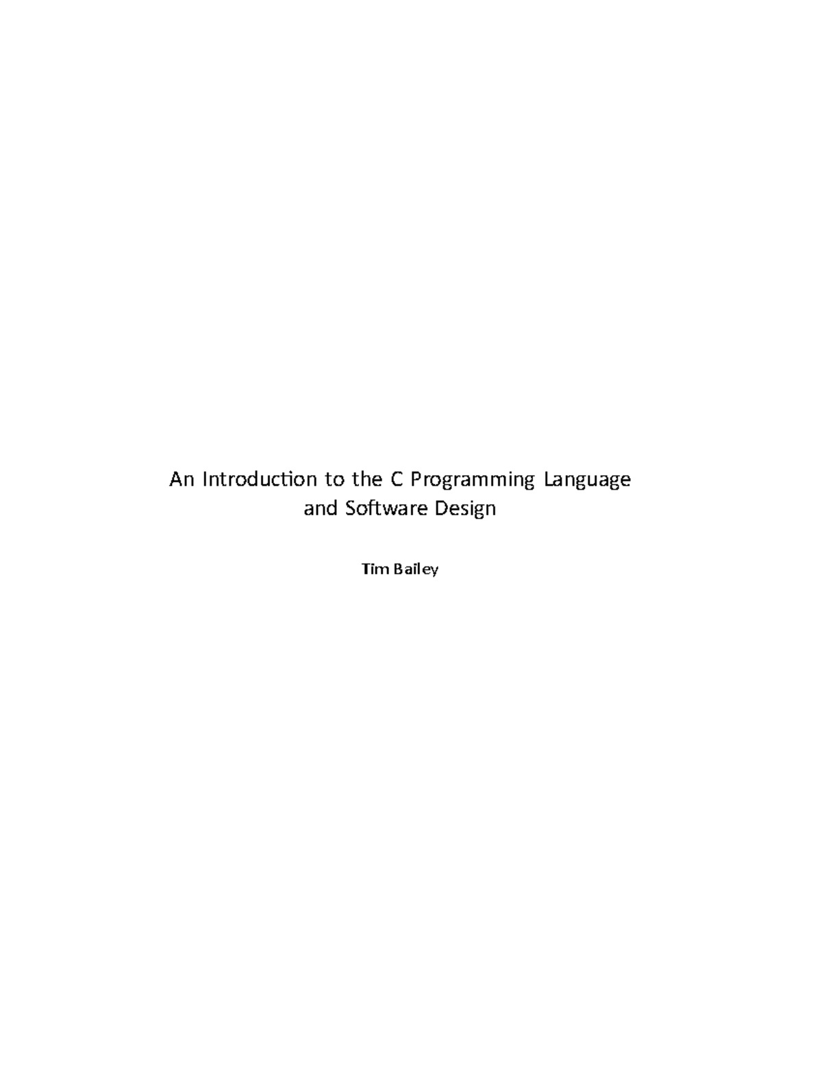 Ctext - An Introduction to the C Programming Language and Software ...