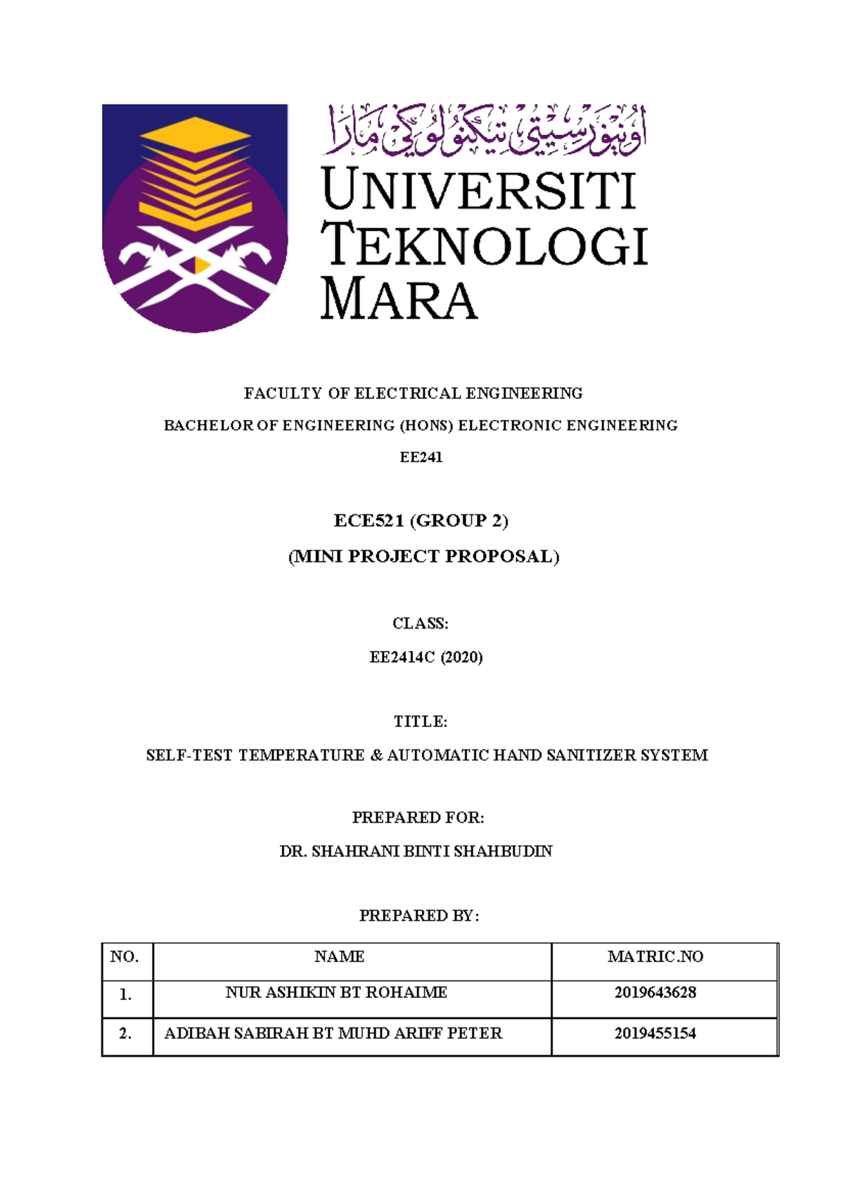 Group 2 Proposal Mini Project - Warning: Tt: Undefined Function: 32 