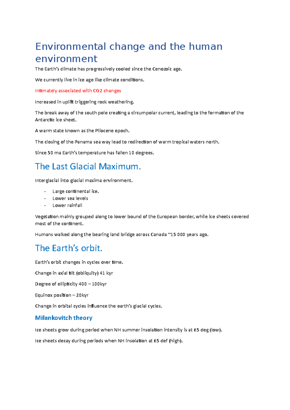 Environmental Change And The Human Environment - Environmental Change ...