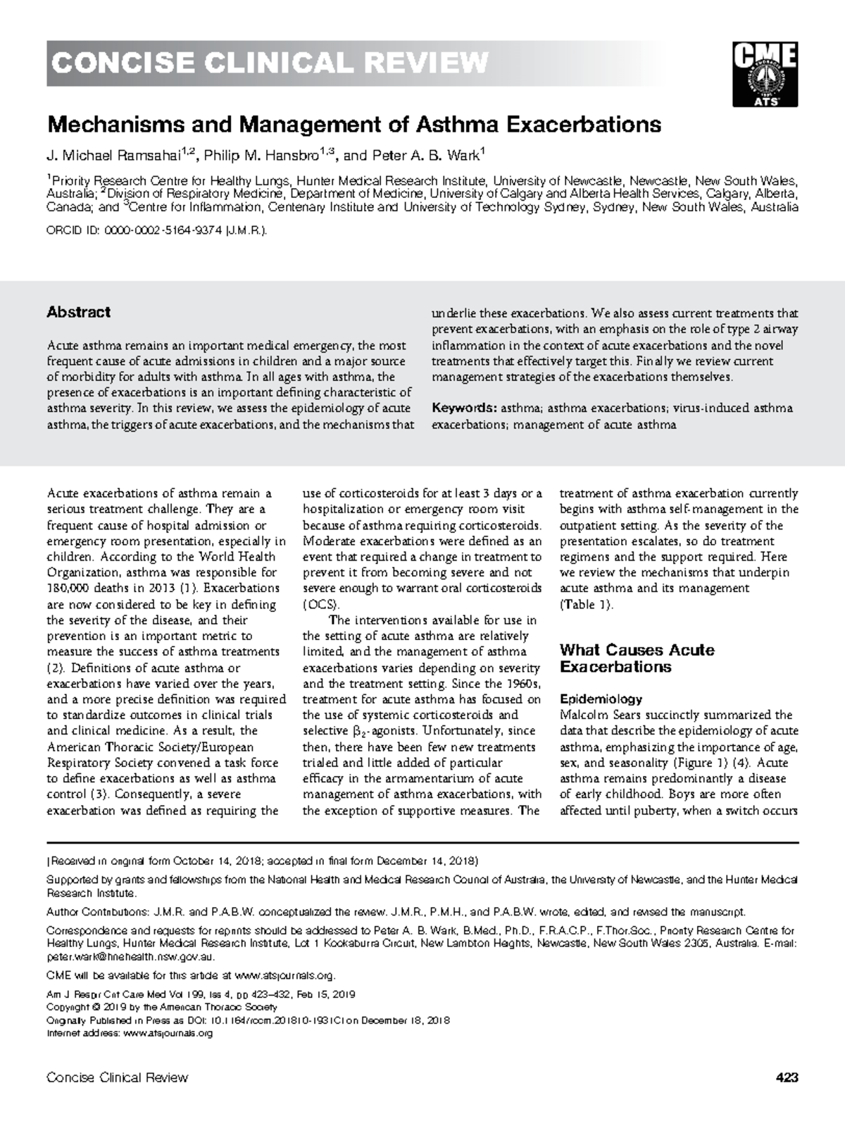 Asma - Jhj - Mechanisms and Management of Asthma Exacerbations J ...