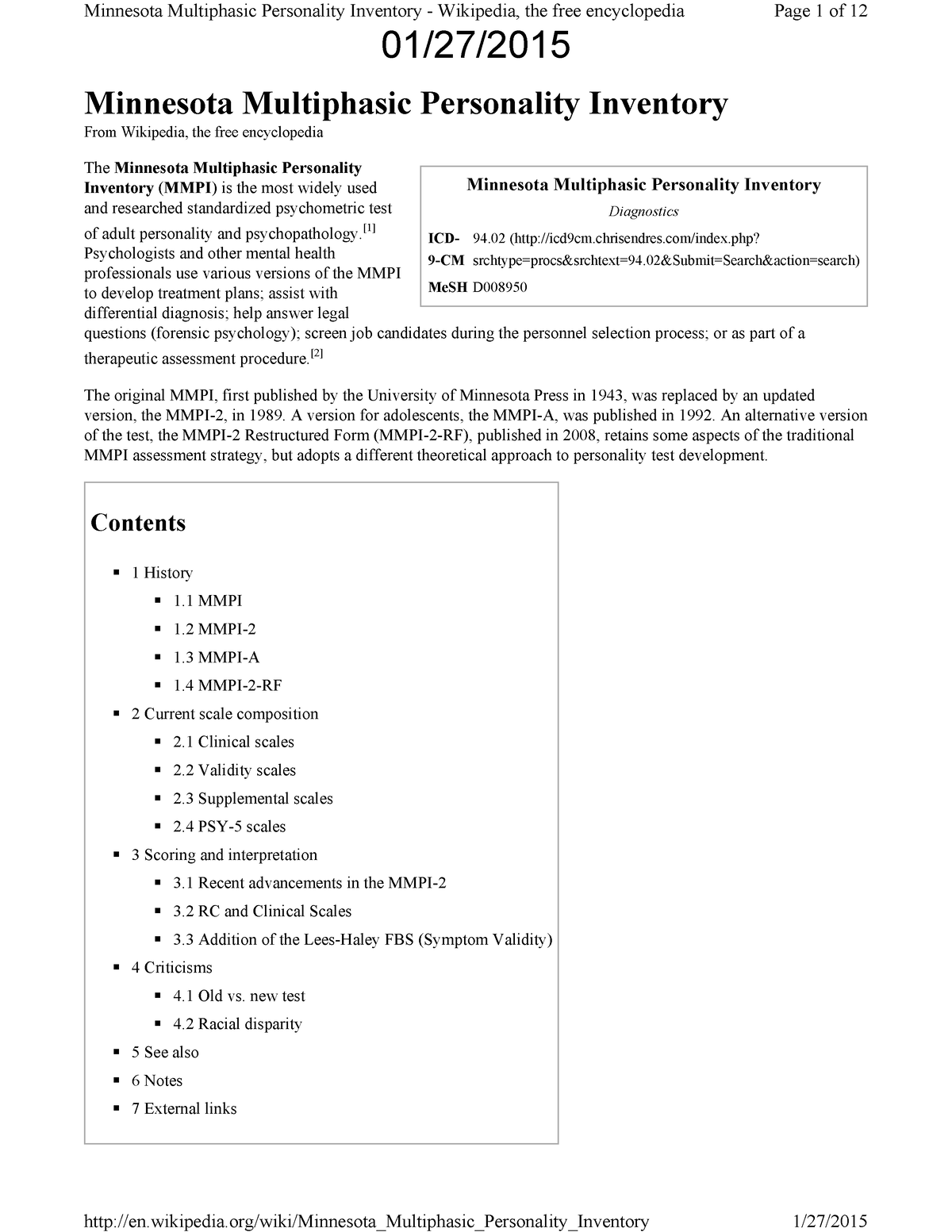 13cv0771url1Minnesota Multiphasic Personality - Minnesota Multiphasic ...