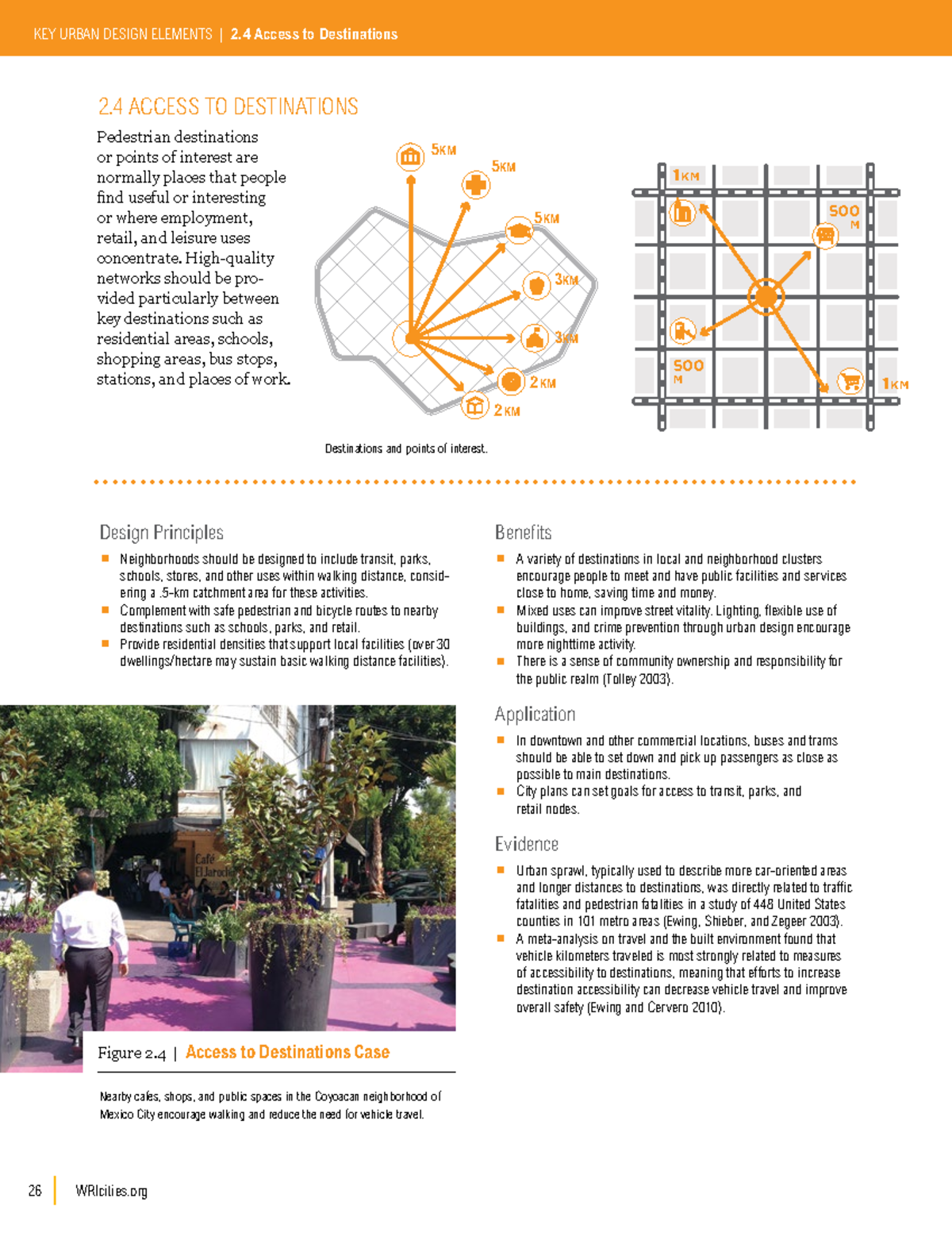 Guidance and examples to promote traffic safety through urban and ...