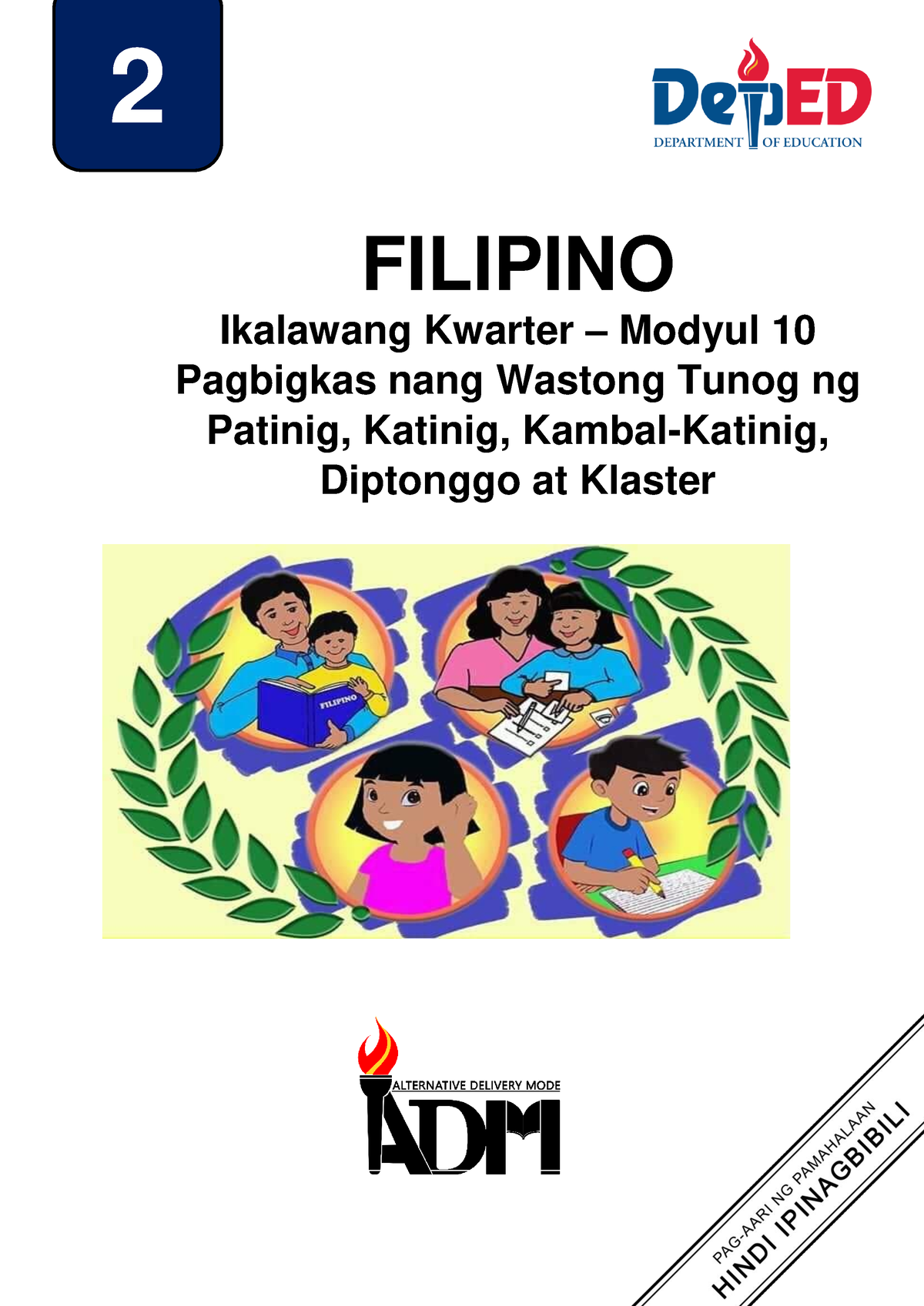 Filipino Module 10 - For Educational - FILIPINO Ikalawang Kwarter ...