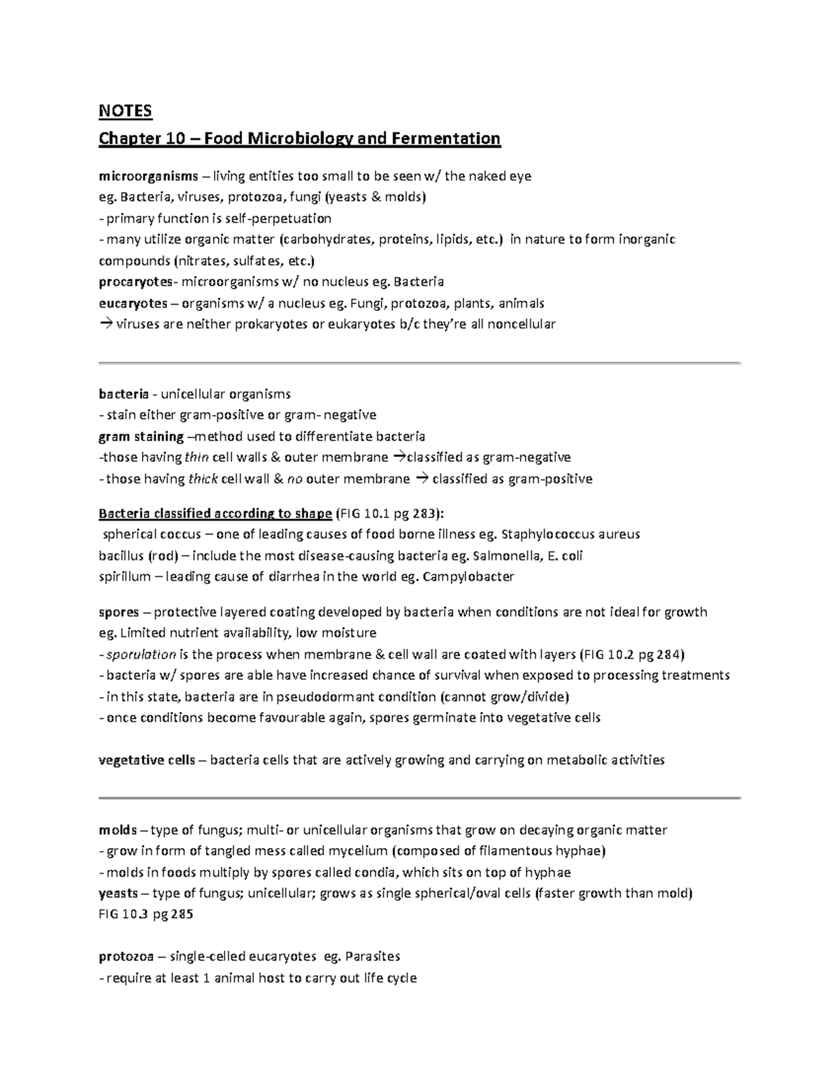 Summary Understanding Food Science and Technology - chapter 10-11 ...