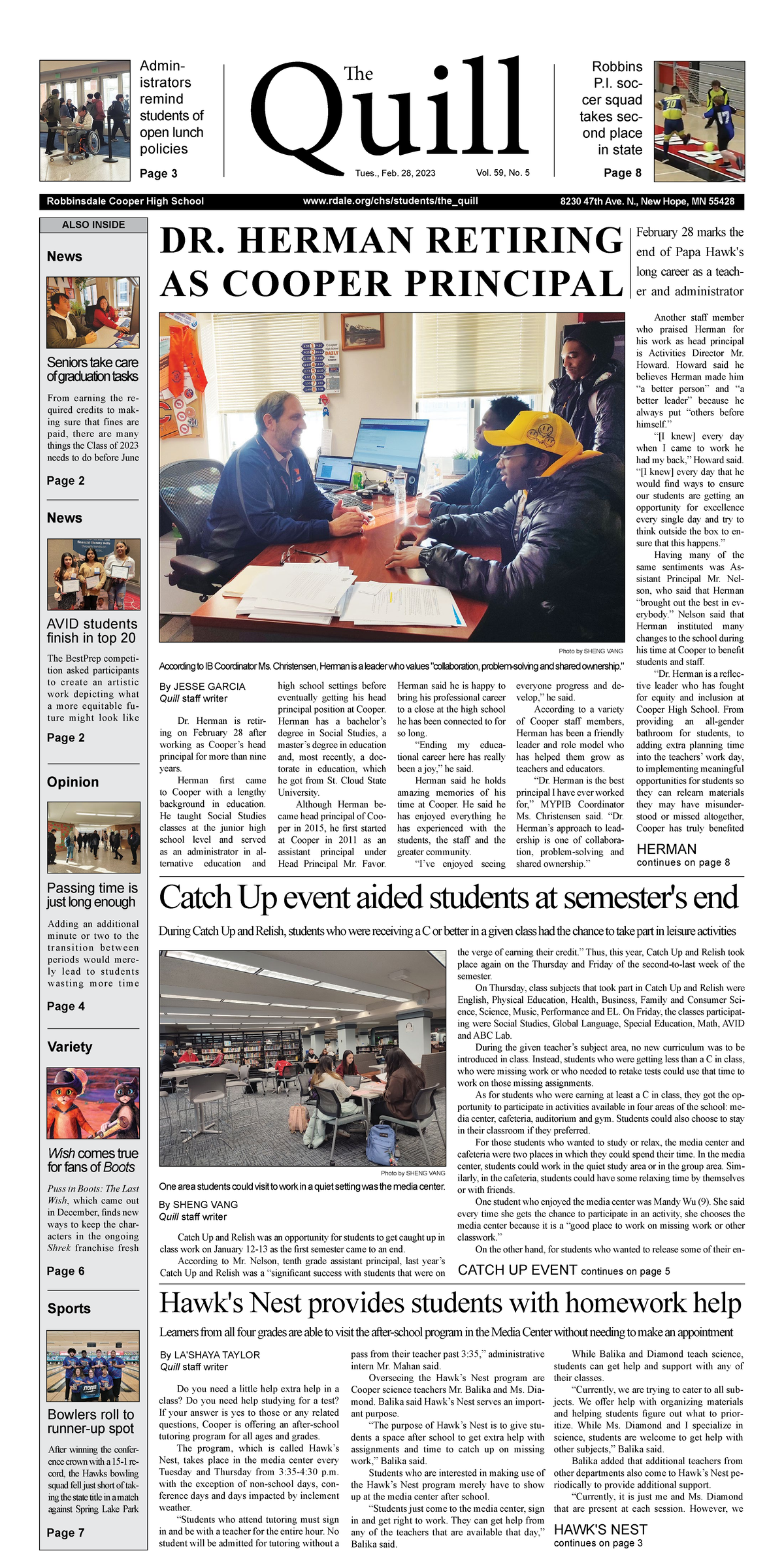 Quill Issue Five 22-23 - math - Quill e Robbinsdale Cooper High School ...