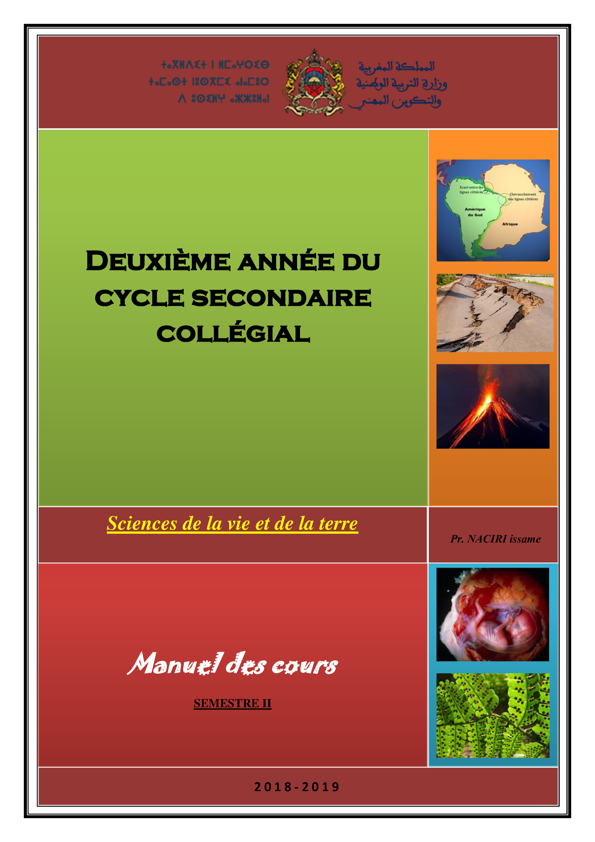 2AC SVT Manuel Des Cours S2 - 2 0 1 8 - 2 0 1 9 Manuel Des Cours ...