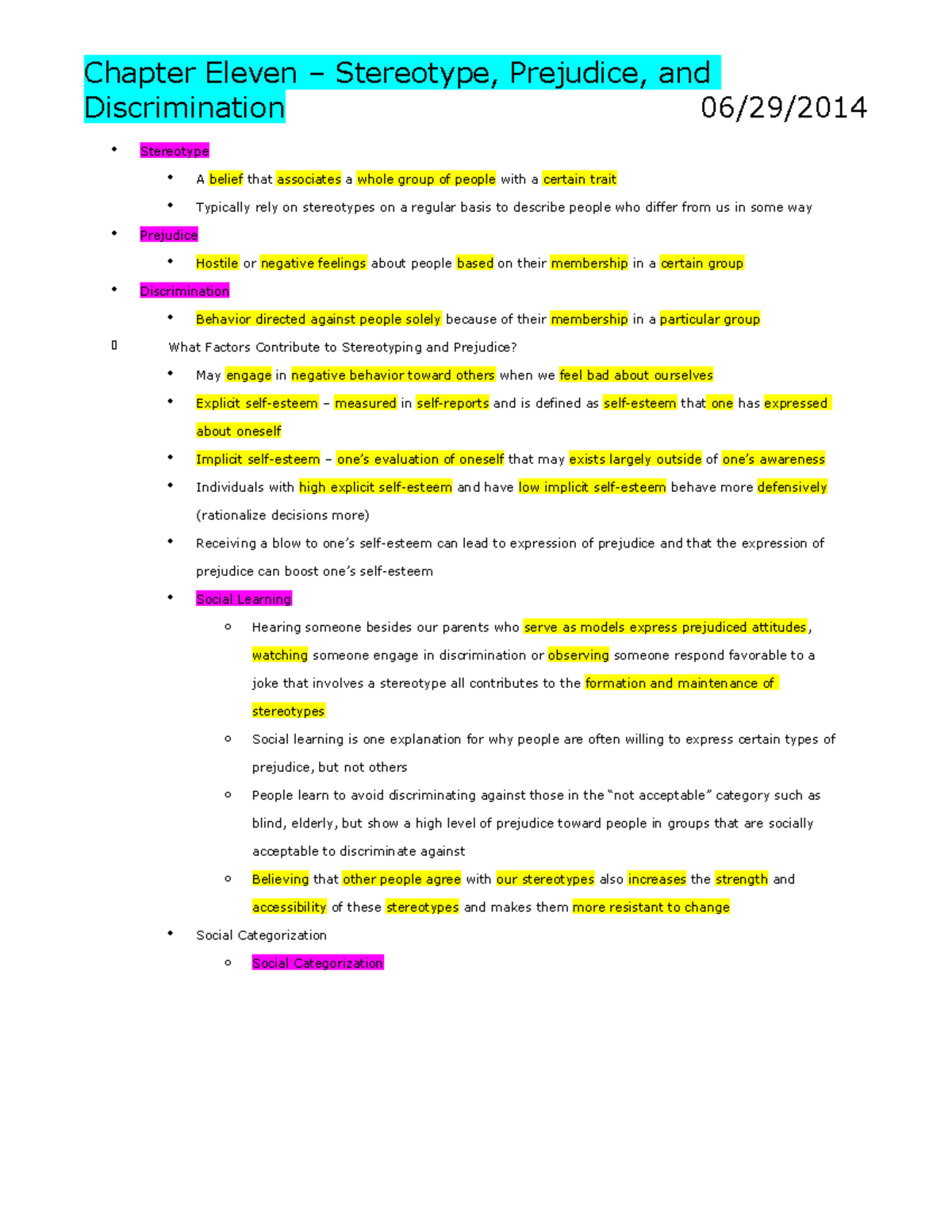 Introduction to Social Psychology SFW - Summary - Unit Nine - Summary ...