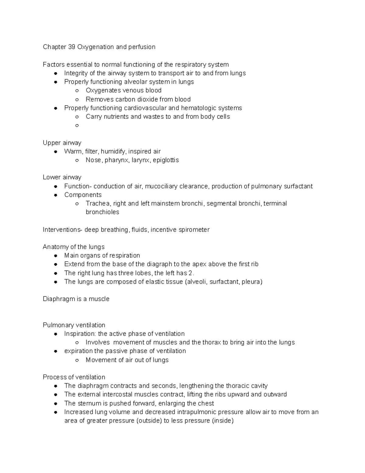 Chapter 39 Oxygenation And Perfusion - Chapter 39 Oxygenation And ...