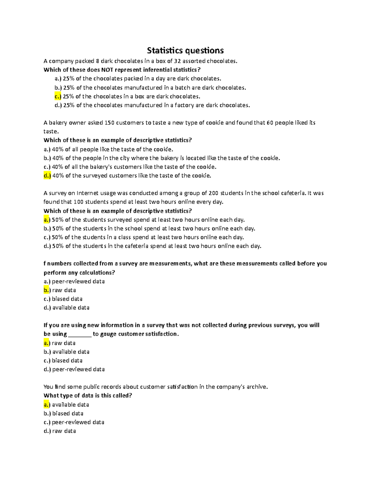 questions-and-answers-stat-part-1-statistics-questions-a-company