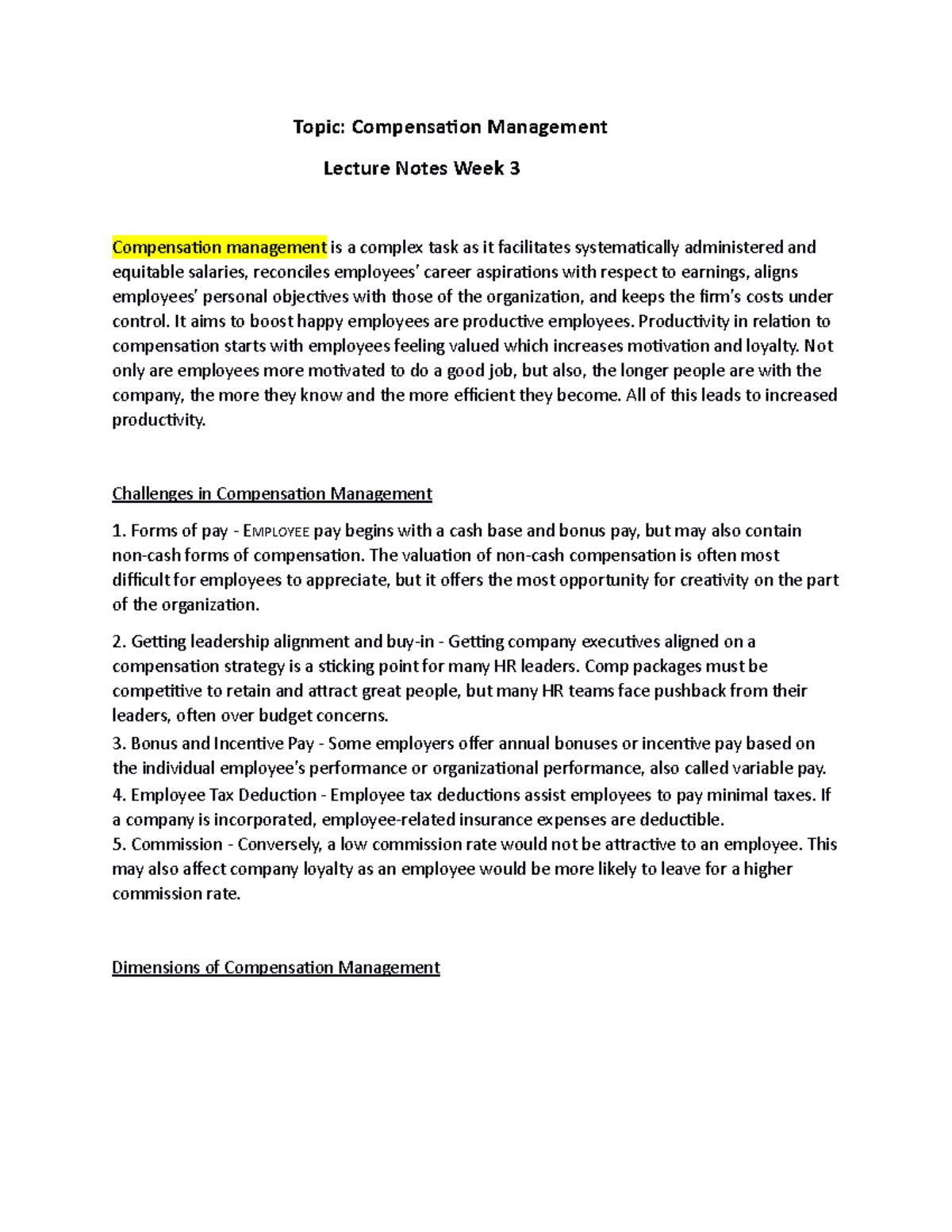 Compensation management - It aims to boost happy employees are ...