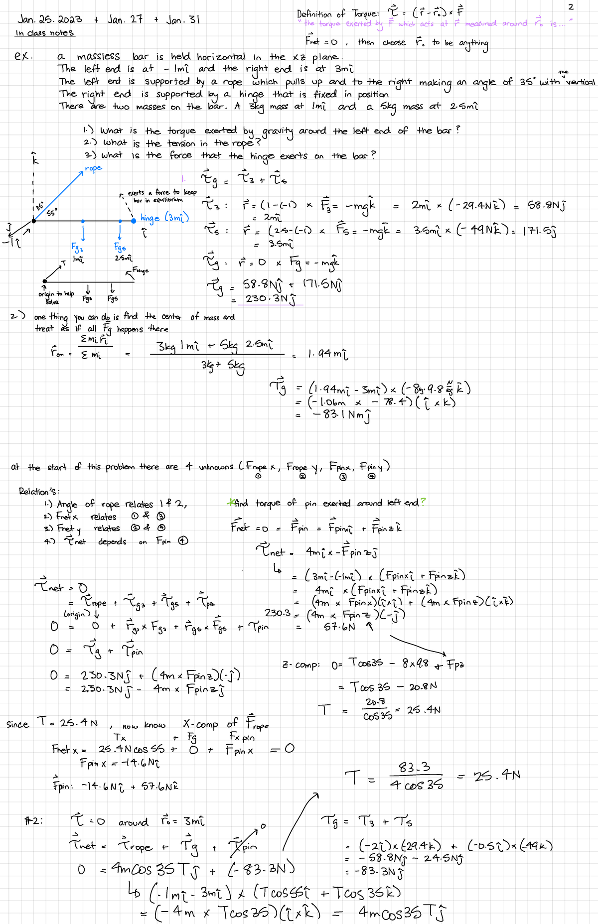 Rotational Equilibrium 3 Definitionoftorquee F F X 2 Jan 25 Jan 27 Jan 31 9690