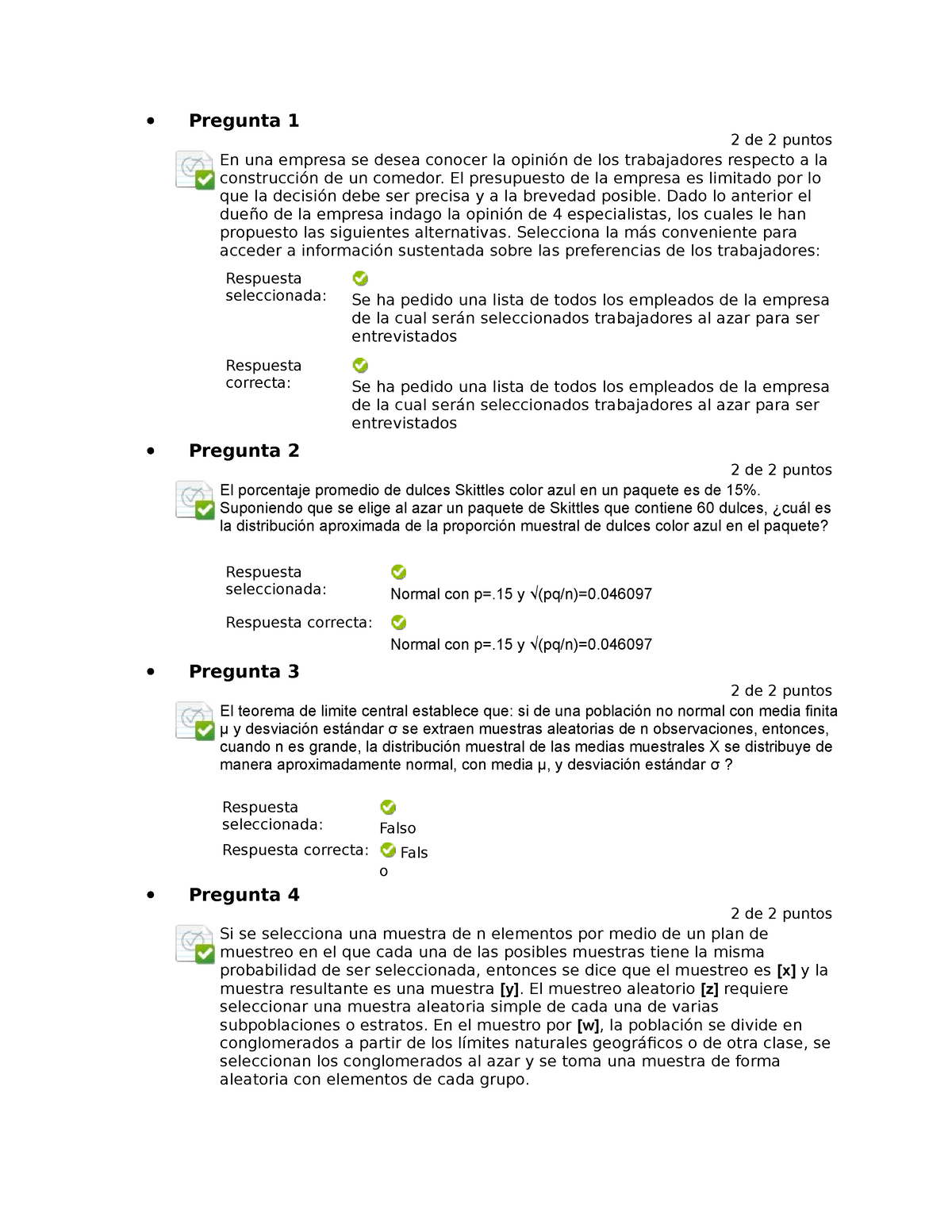 Automatizada 5 - Pregunta 1 2 De 2 Puntos En Una Empresa Se Desea ...