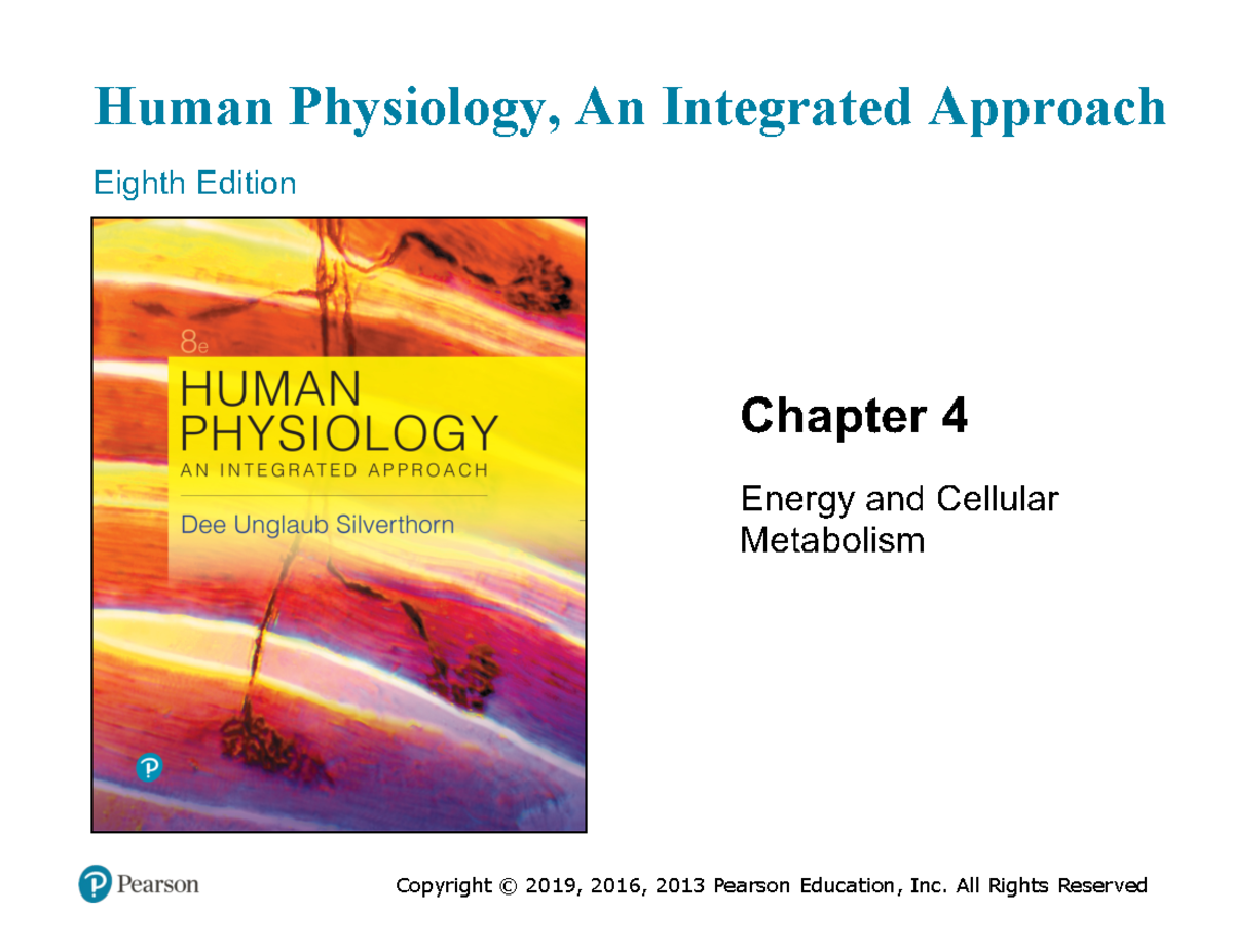 04 Lecture Handout - chapter 4 notes - Human Physiology, An Integrated ...