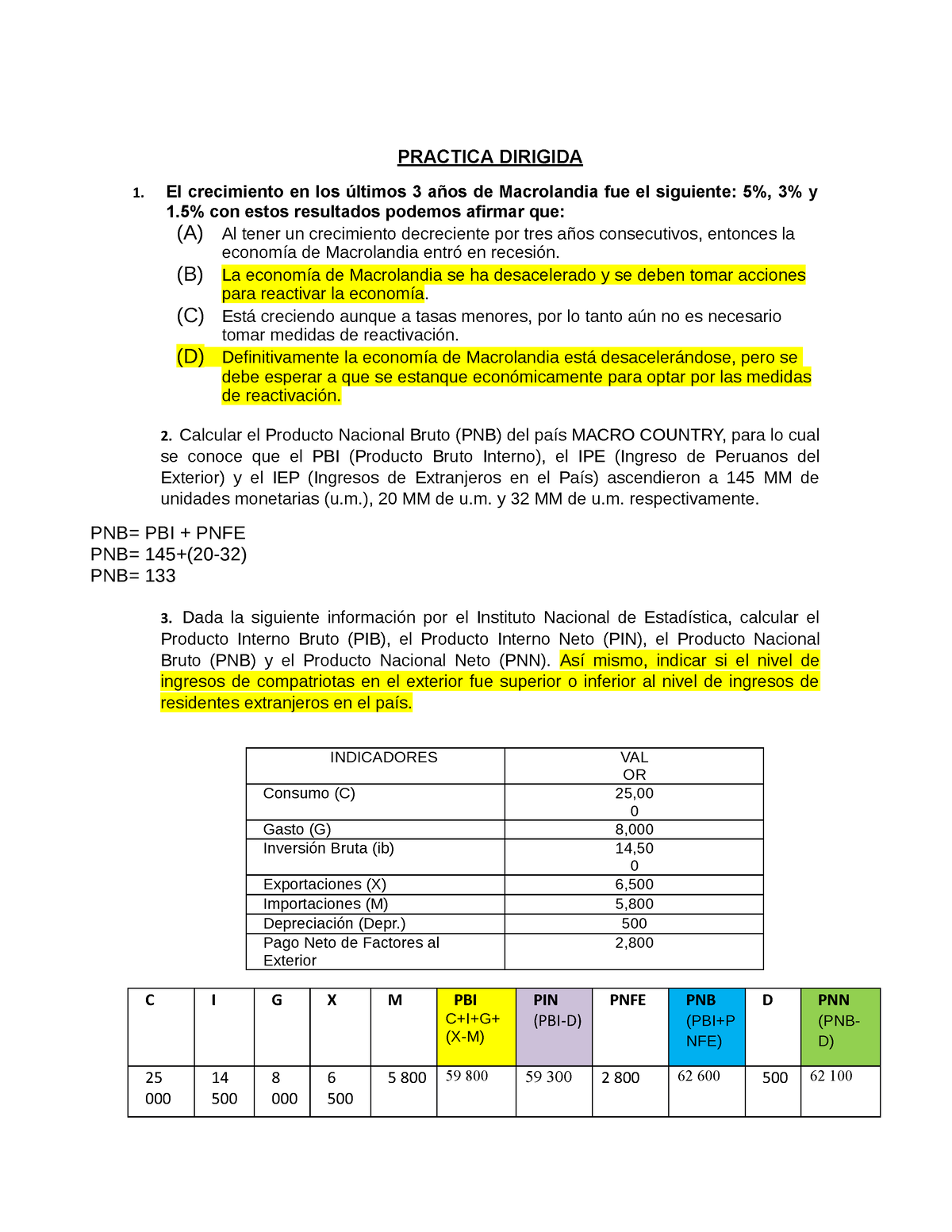 Practica EN Clase Agregadosdocx - PRACTICA DIRIGIDA El Crecimiento En ...