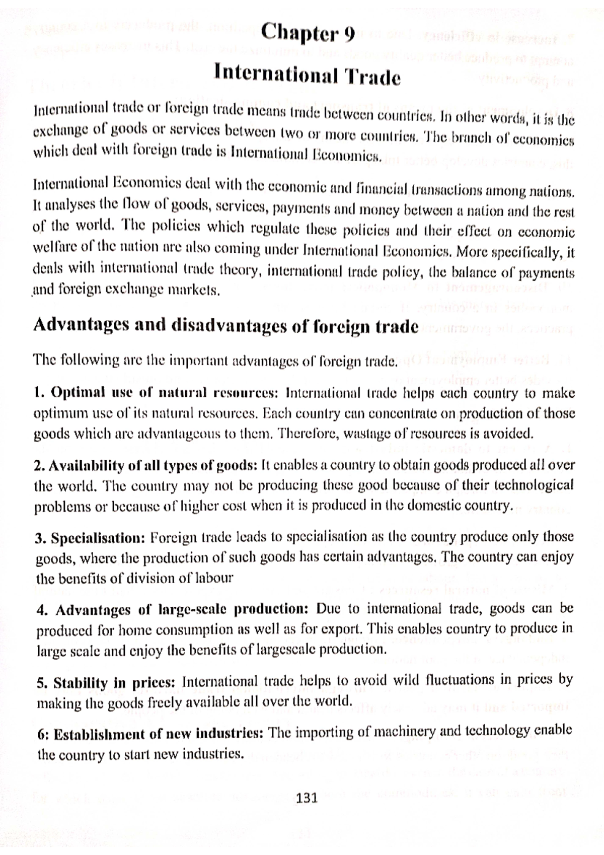 Module 5 Chapter 9 :International Trade - BTech EIE - Studocu