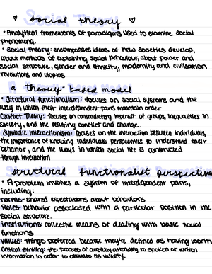 The 2nd SB Notes - SOC S163 - Studocu