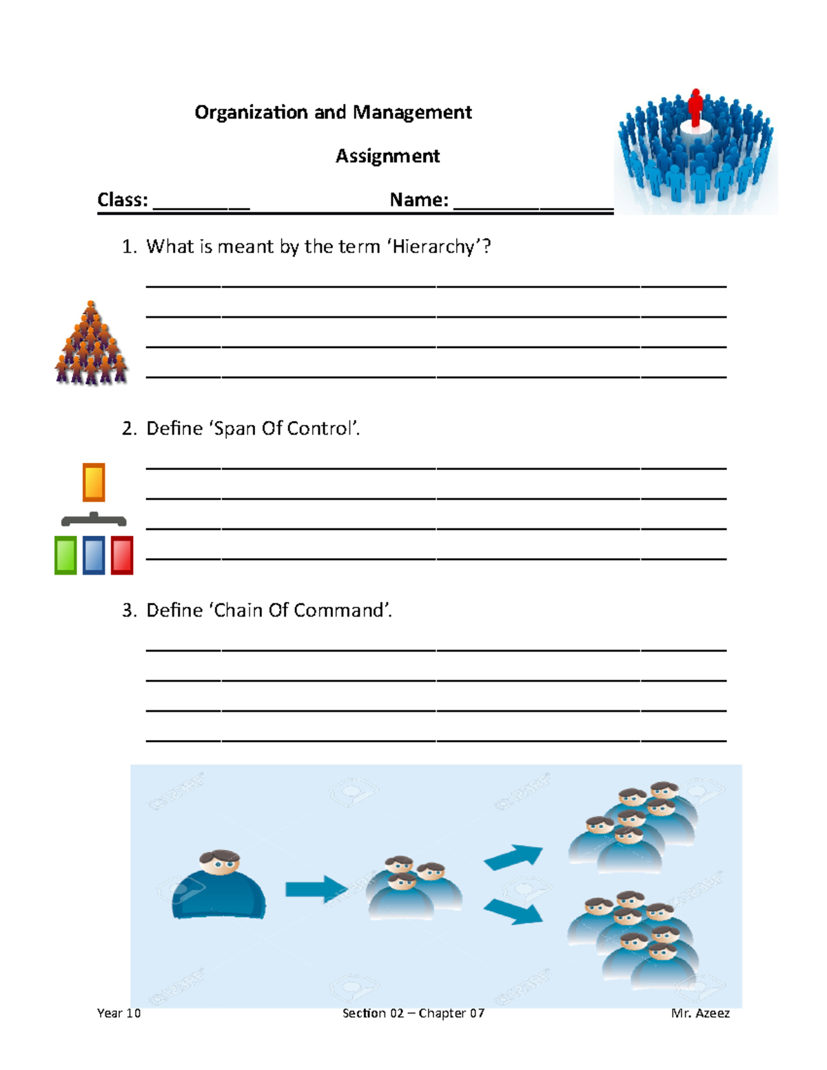 T2WK8-HW - Organization and Management Assignment Class: _________ Name