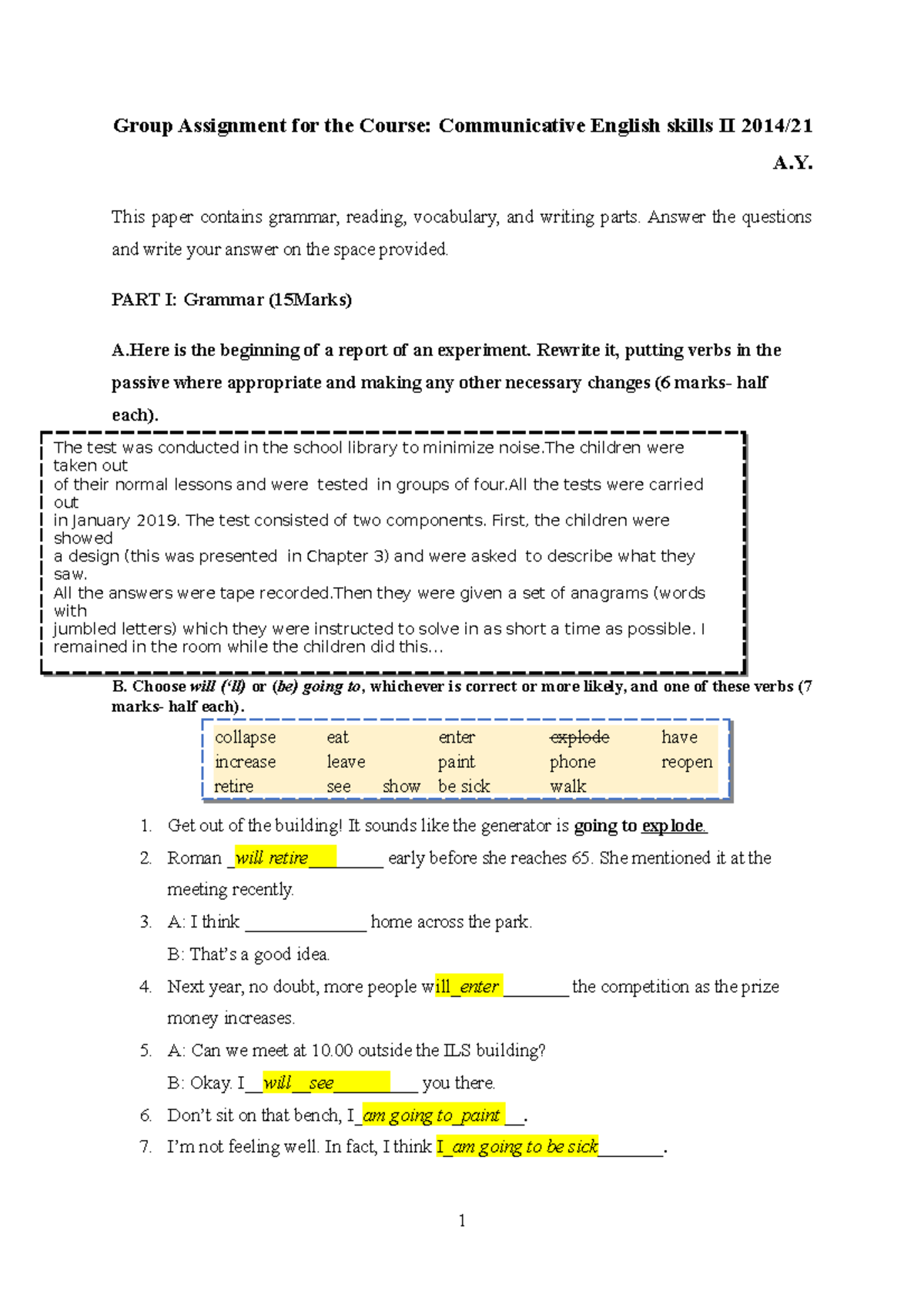 4 5947054946334545450 - Group Assignment for the Course: Communicative ...