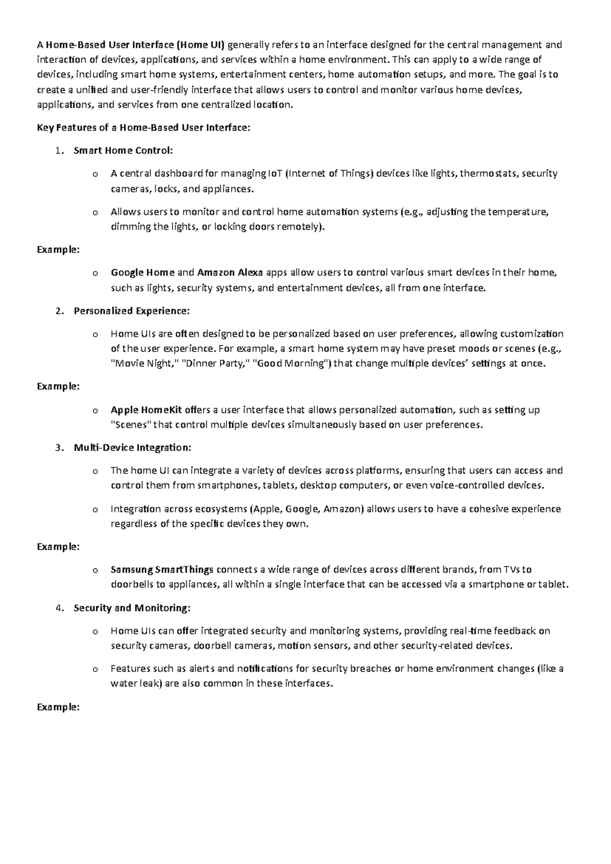 A Home - Home base UI - A Home-Based User Interface (Home UI) generally ...