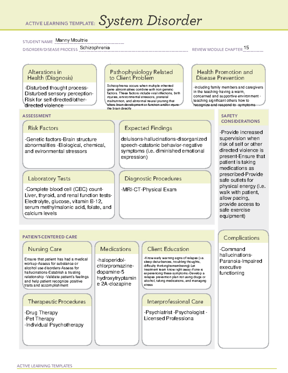 Systemdisorderbipolar - ACTIVE LEARNING TEMPLATES System Disorder ...