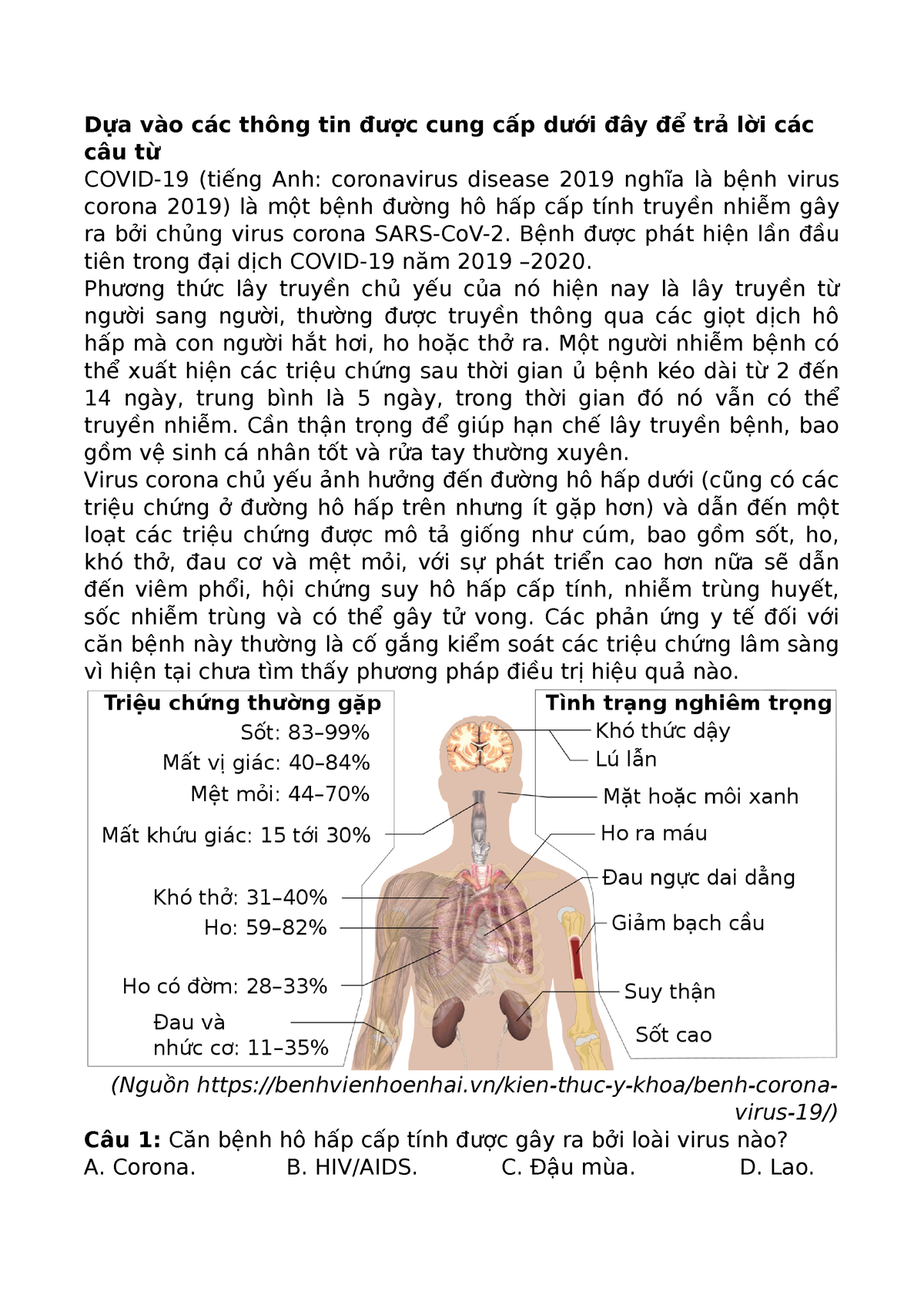 Câu hỏi PTNL Sinh 10 - Câu hỏi PTNL mới cho Sinh học lớp 10 CT THPT 