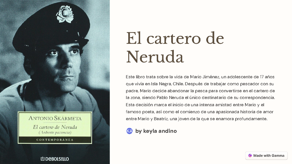 El Cartero De Neruda Libro Pdf