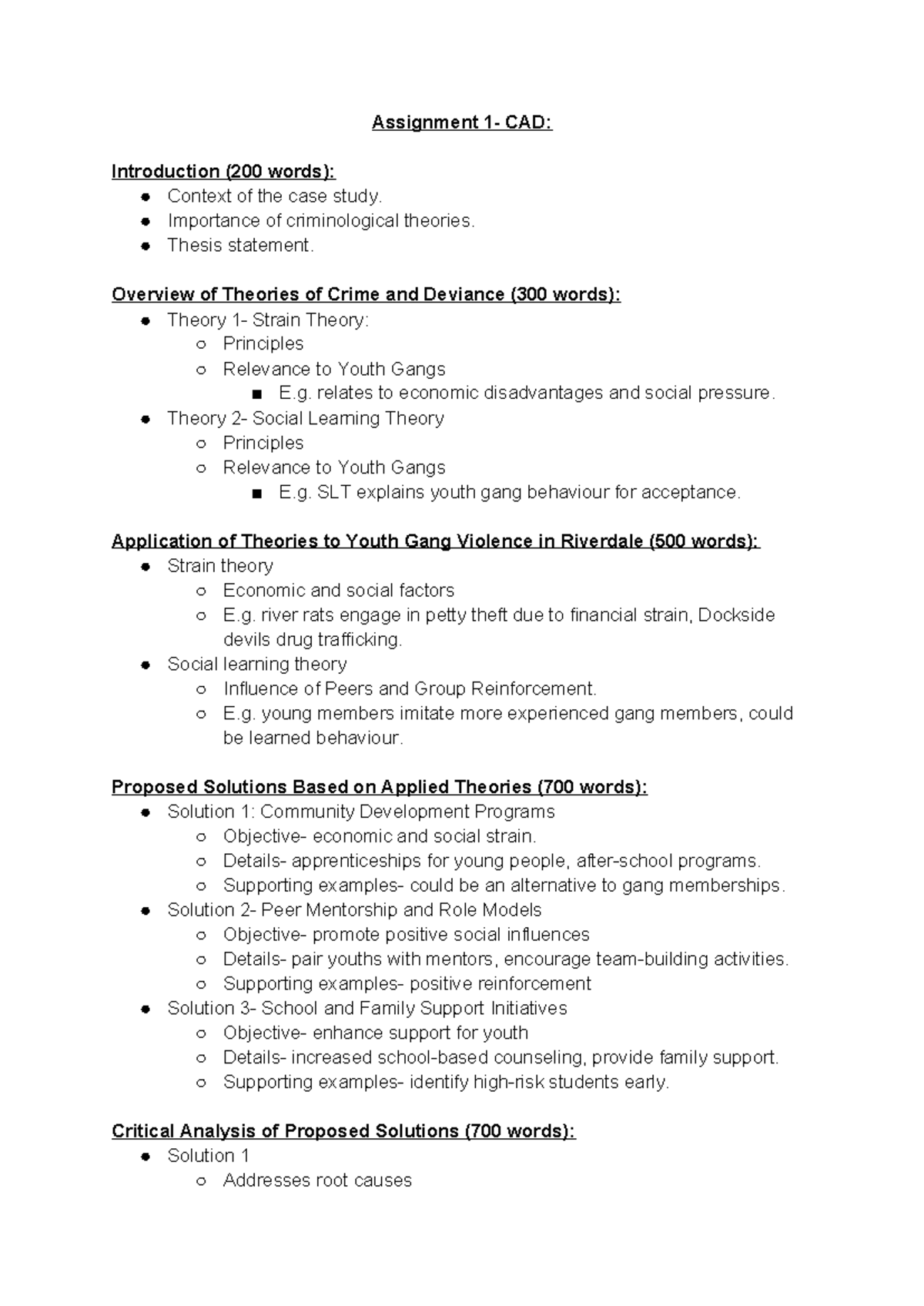 Assignment 1- CAD - Assignment 1- CAD: Introduction (200 words ...