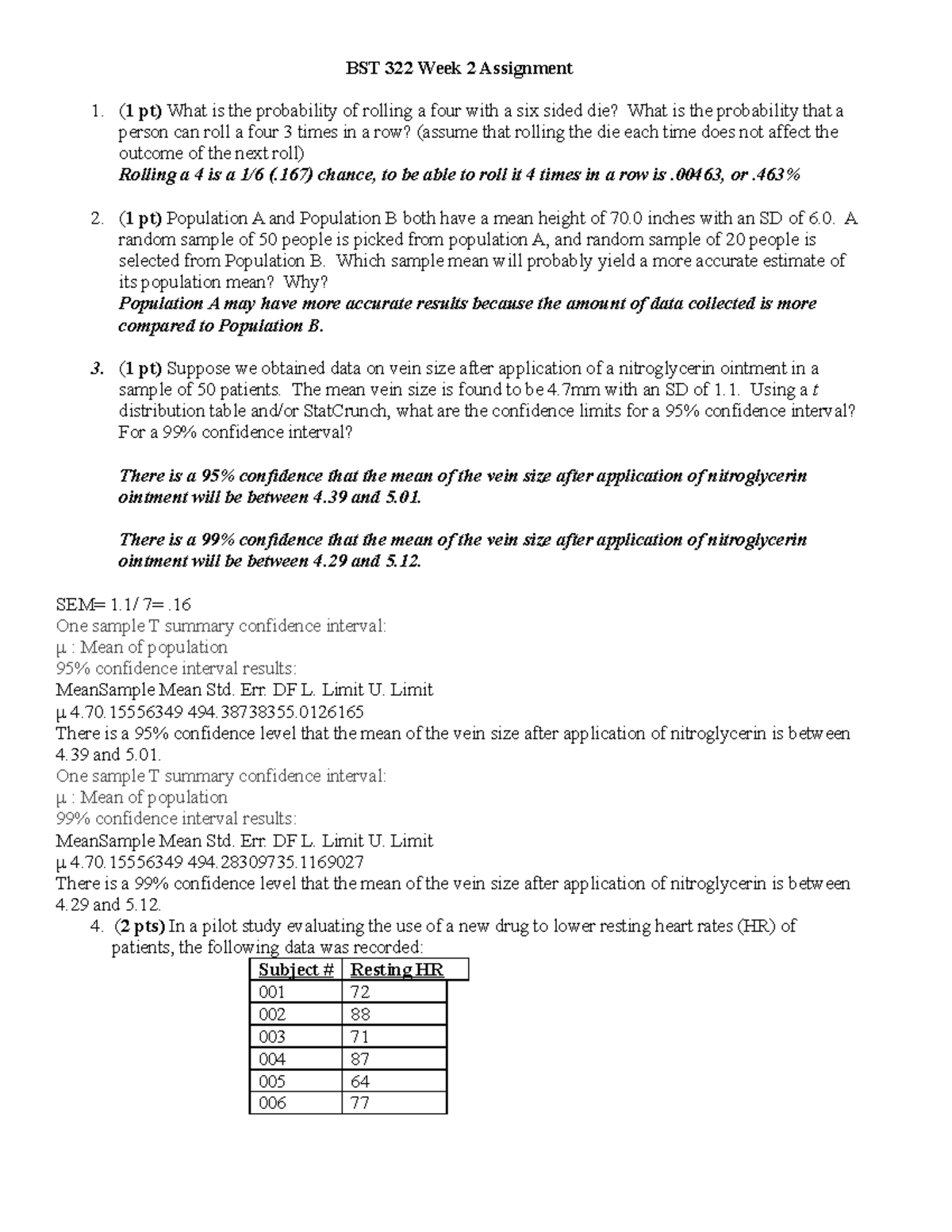 BST 322 Week 2 Homework Assignment - ( 1 Pt) What Is The Probability Of ...