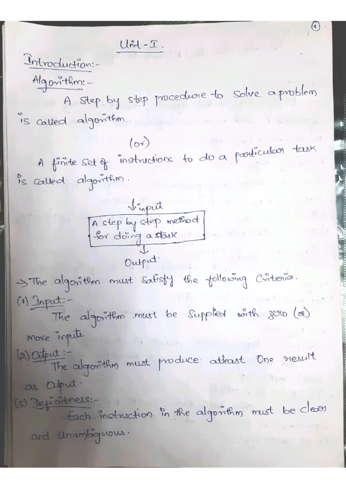 DAA Unit 1 Notes - Computer Science and Engineering - Studocu