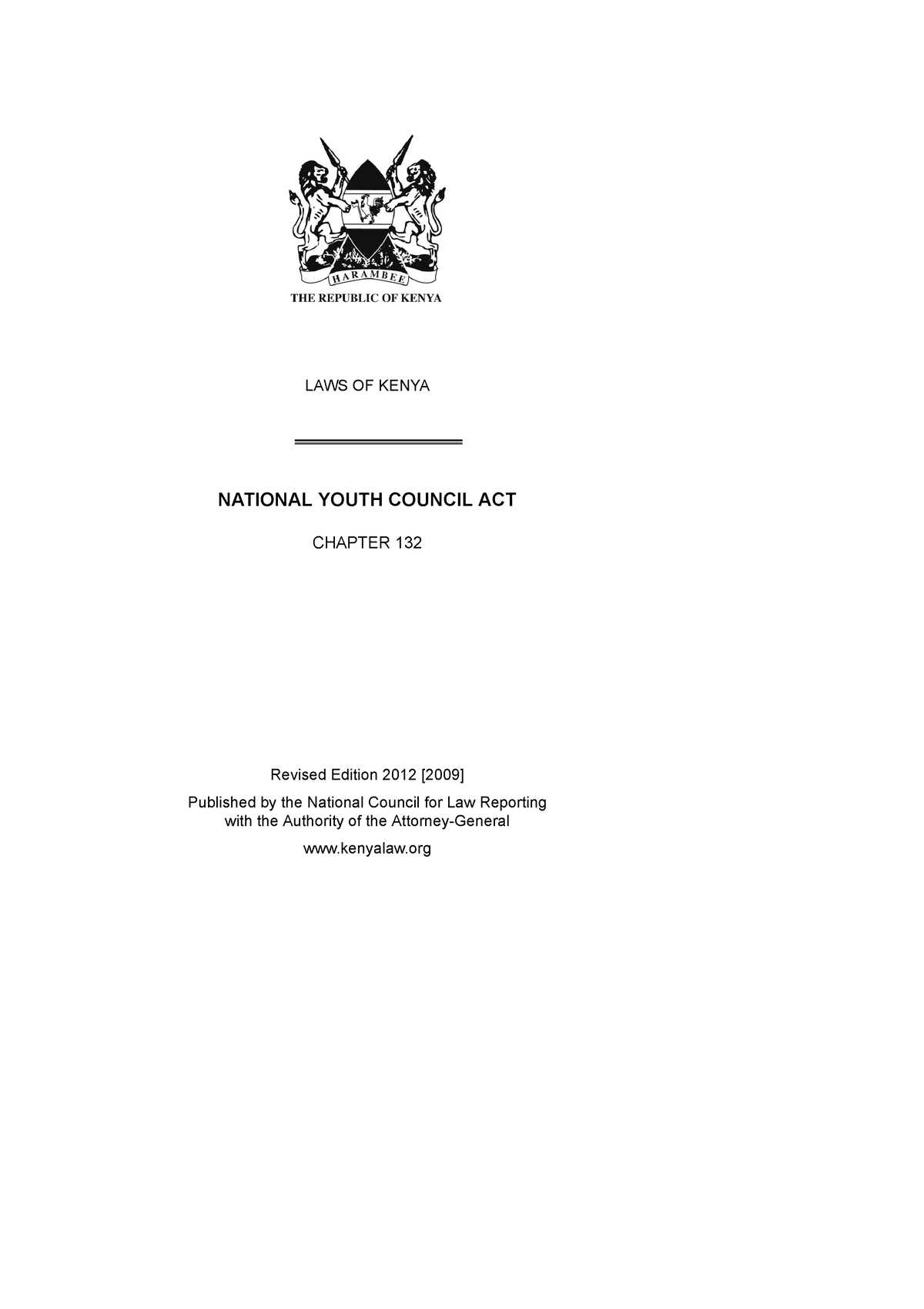 kenya-national-youth-council-act-2012-laws-of-kenya-national-youth