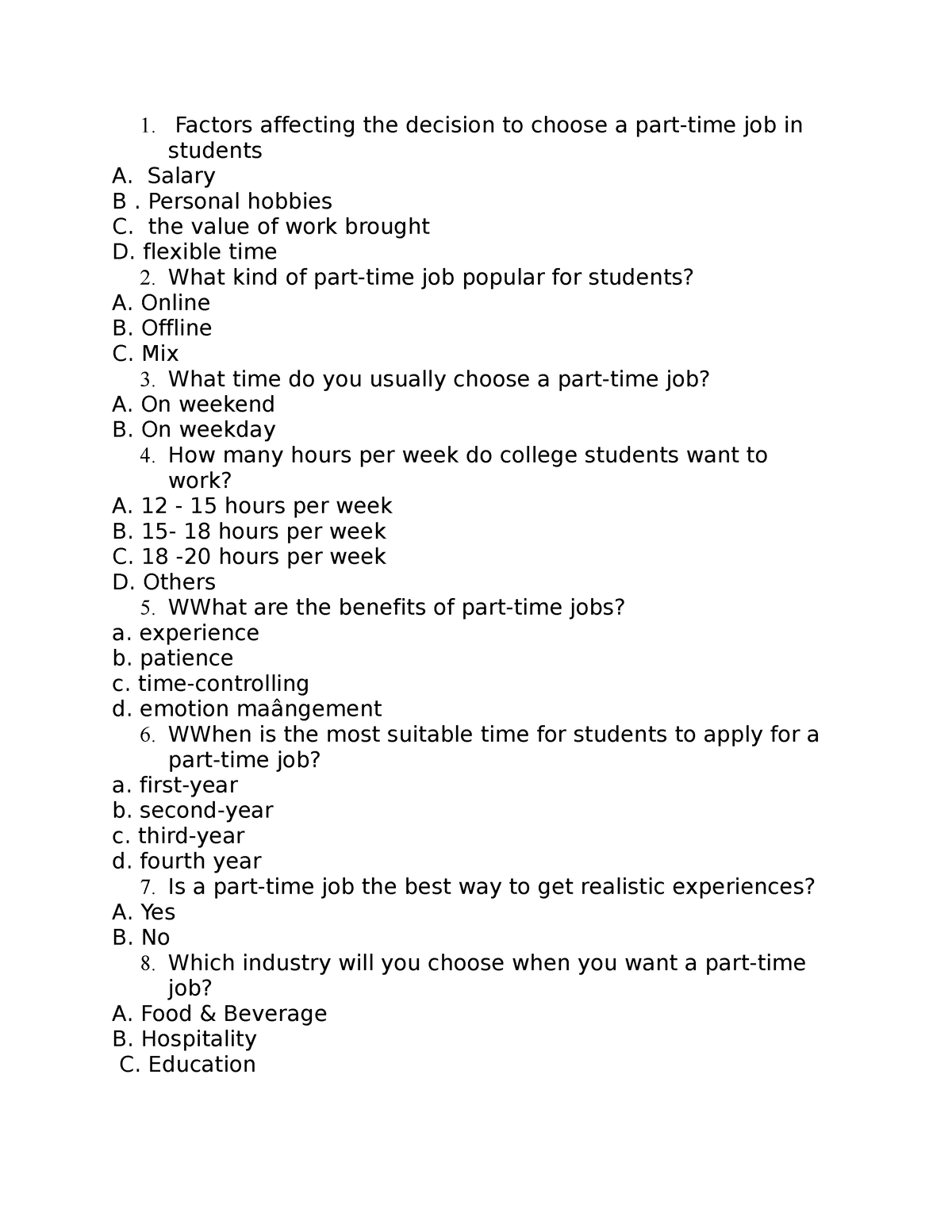 questionaire-part-time-jobs-factors-affecting-the-decision-to