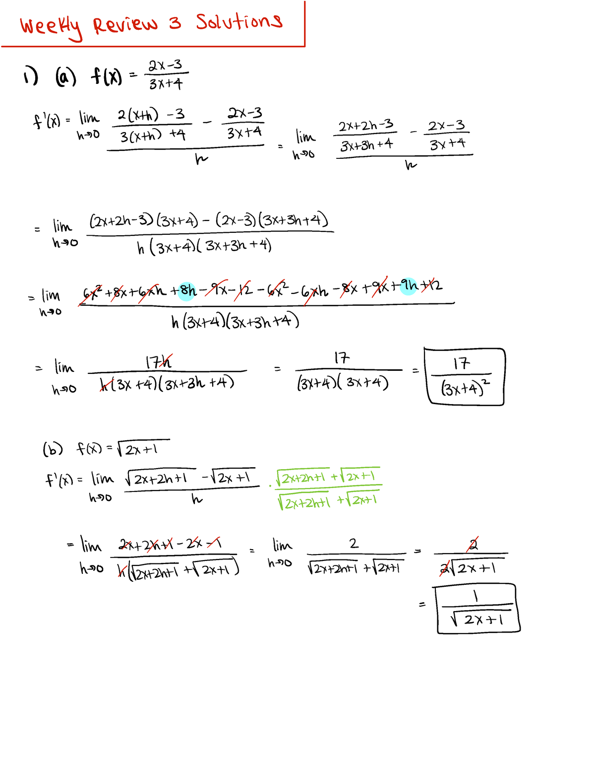 weekly-review-3-solutions-1-weekly-review-3-solutions-a-f-x-2-33-n-studocu