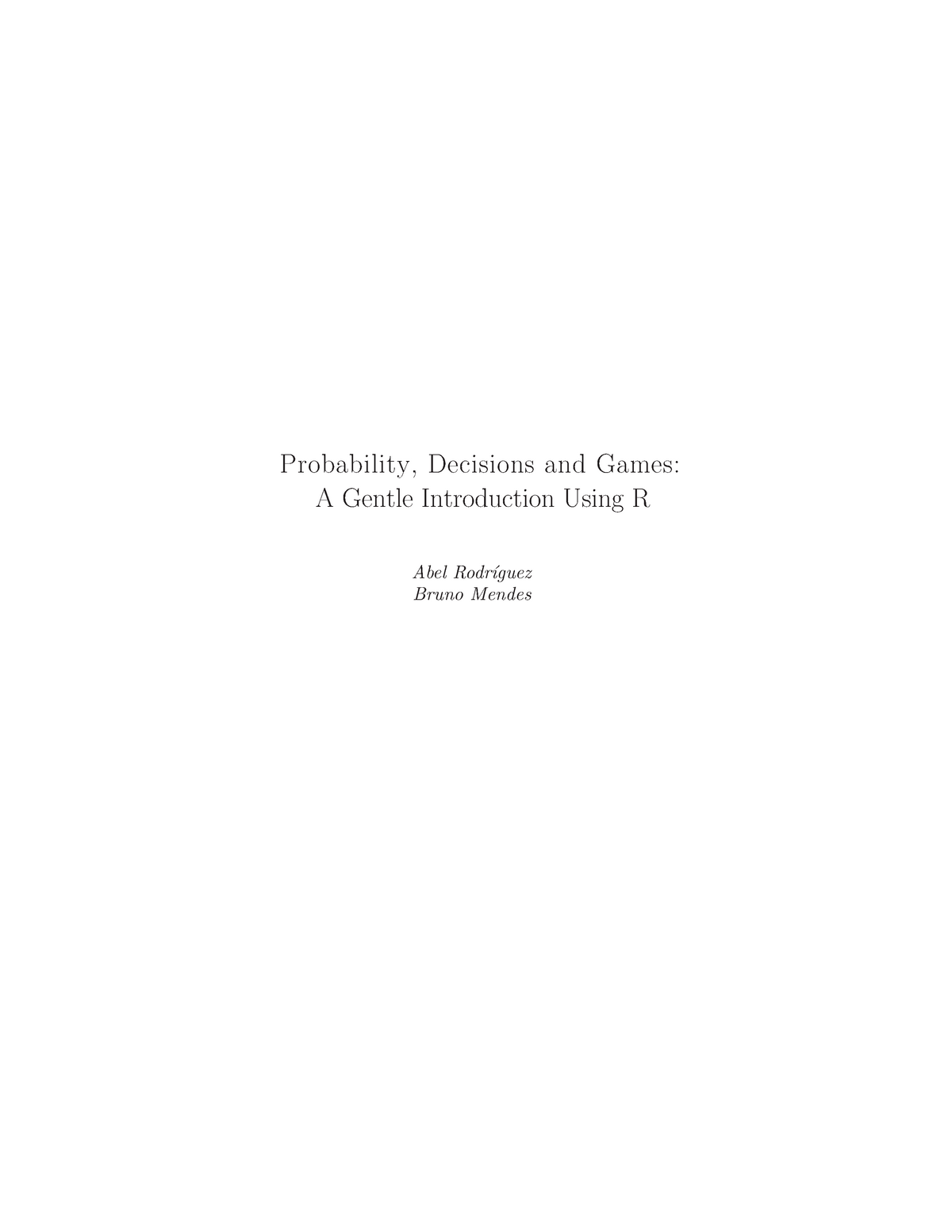 Abel brunos book answers v3 odd - Probability, Decisions and Games: A ...