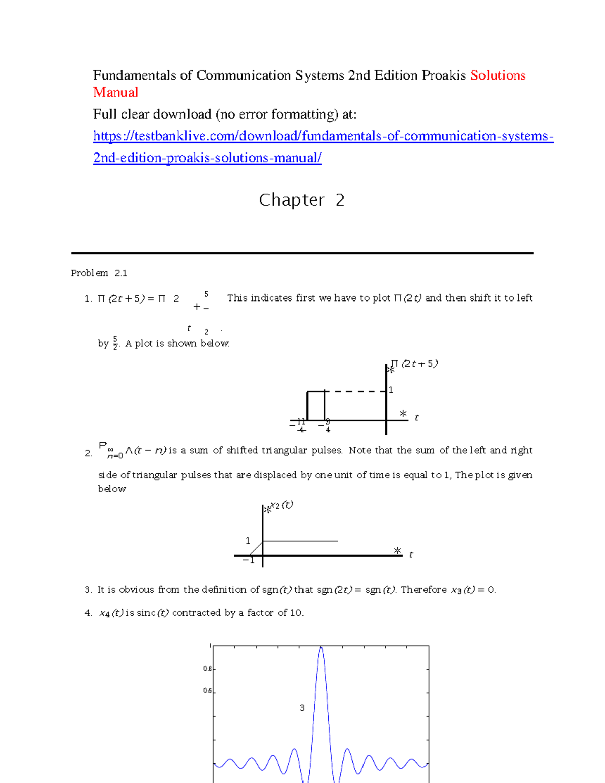Qdoc - 2 2. Fundamentals of Communication Systems 2nd Edition Proakis ...