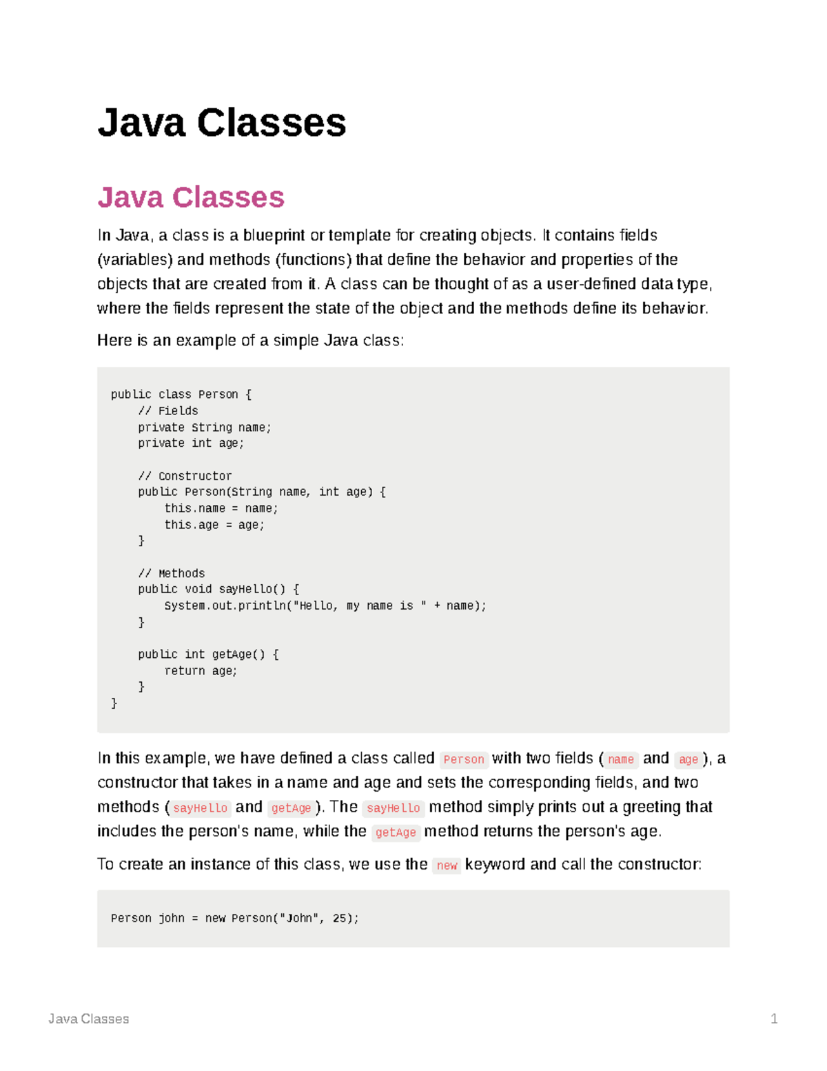 java-classes-cop-3330-ucf-studocu