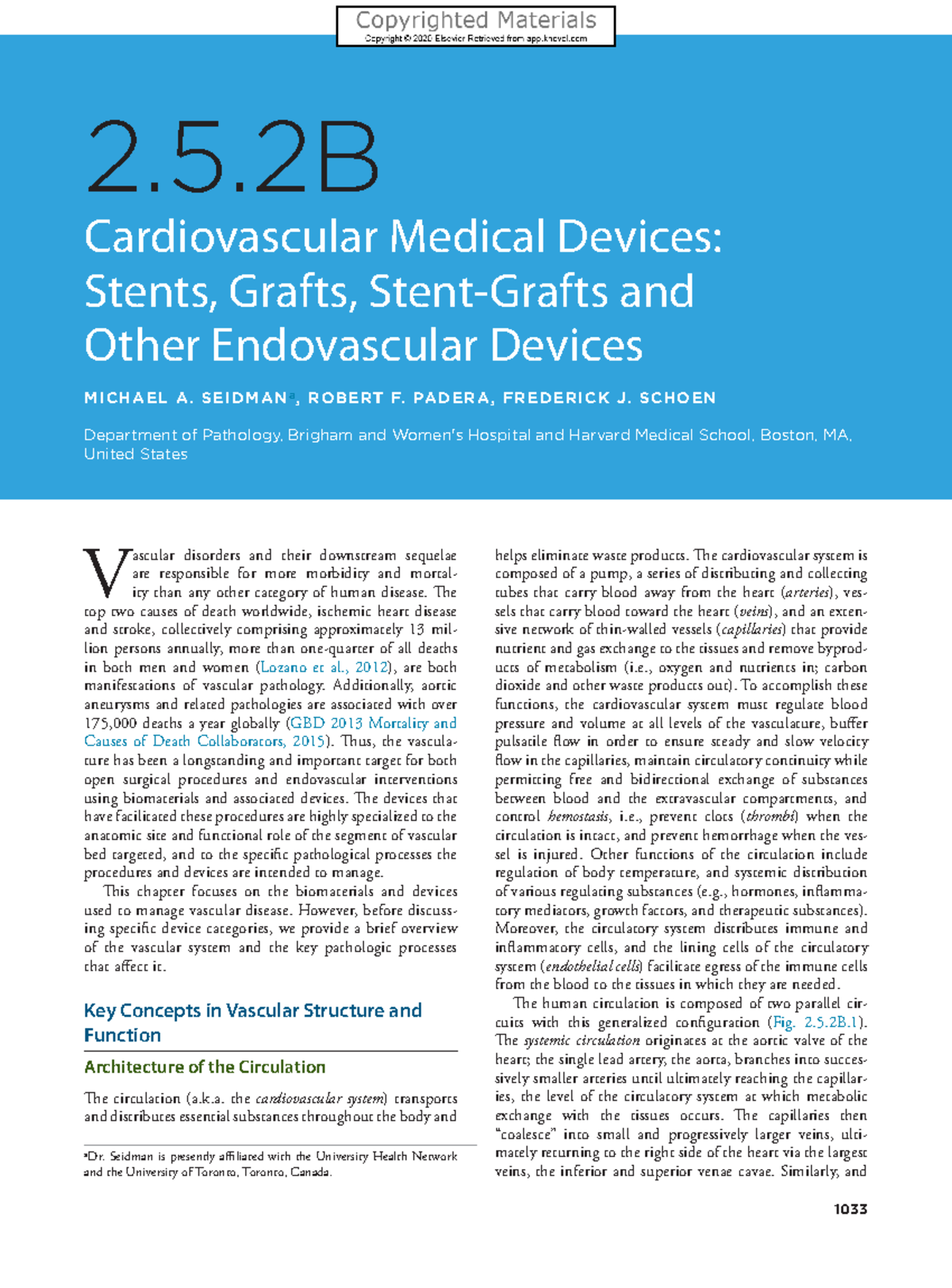 Cardiovascular Medical Devices B - 1033 2 Cardiovascular Medical ...