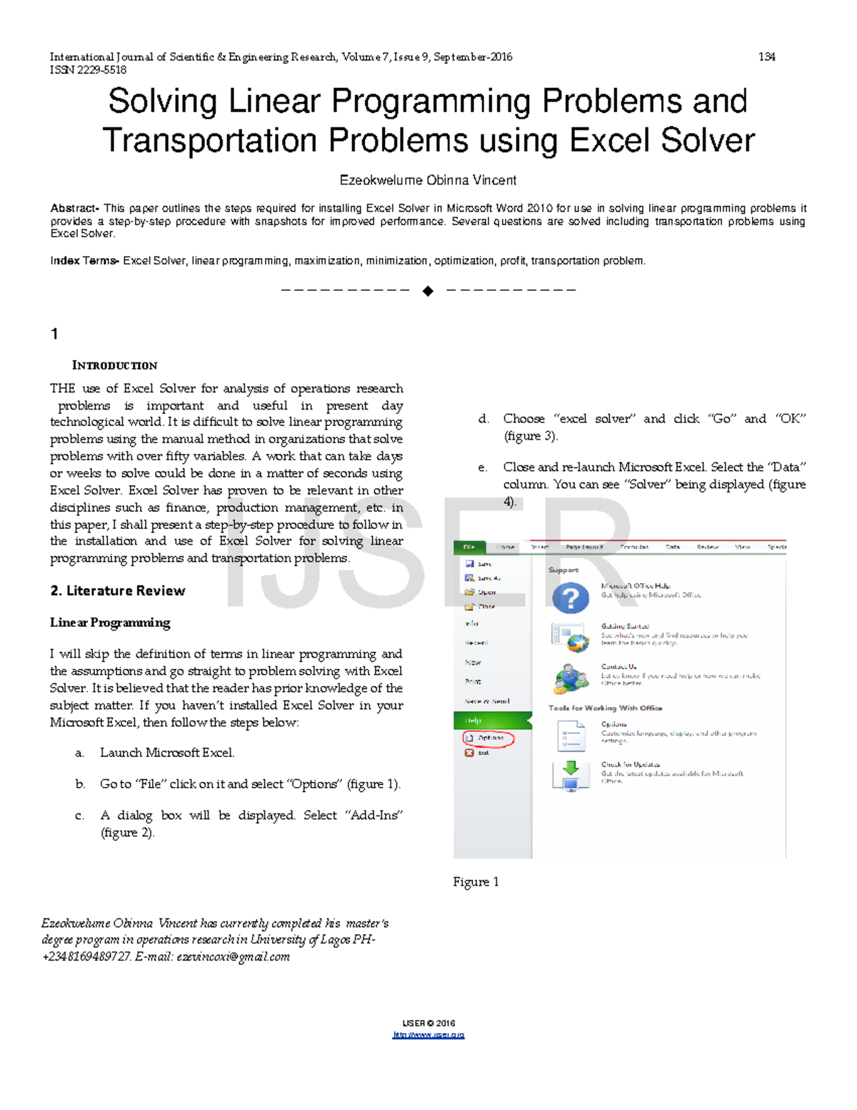 how to install excel solver 2010