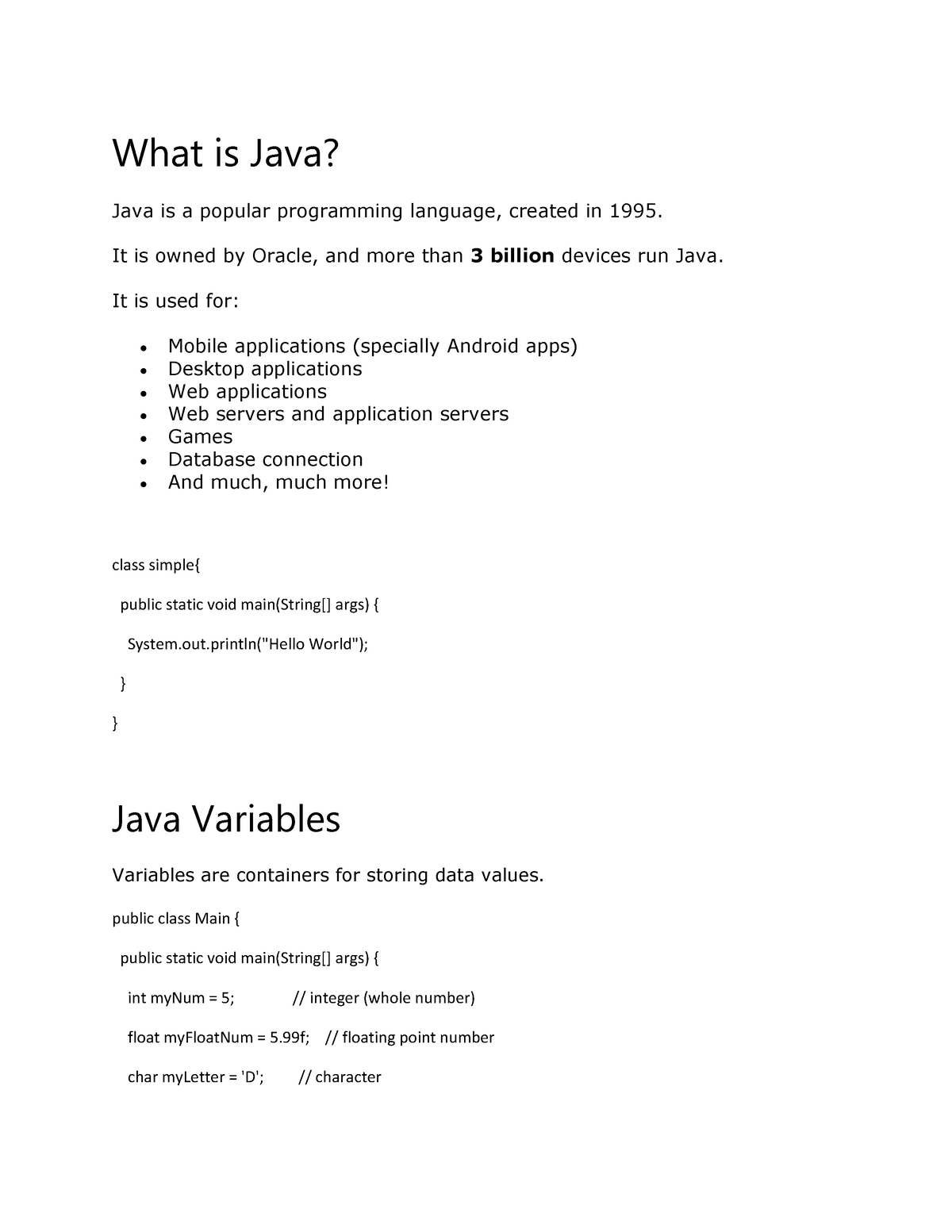 What is Java-converted - What is Java? Java is a popular programming ...