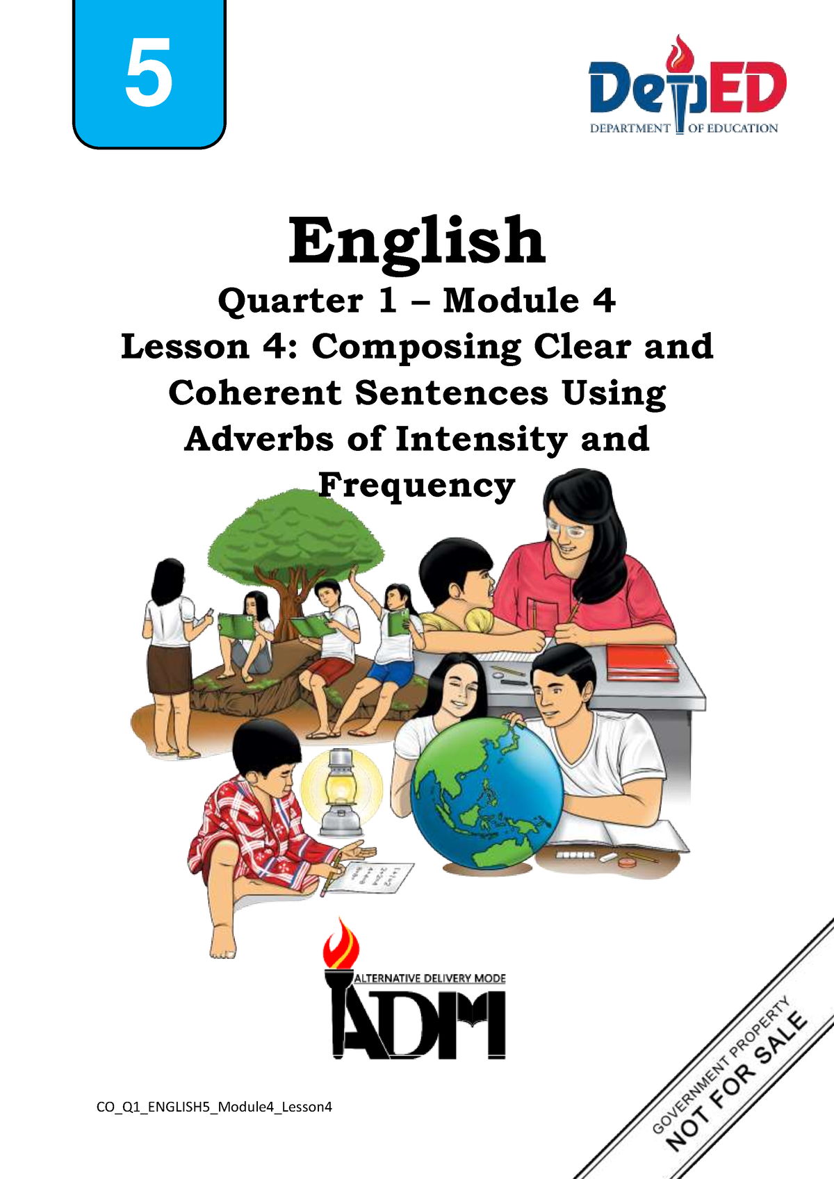 English 5 Q1 Mod4 Lesson 4 Composing Sentences Using Adverbs Of 