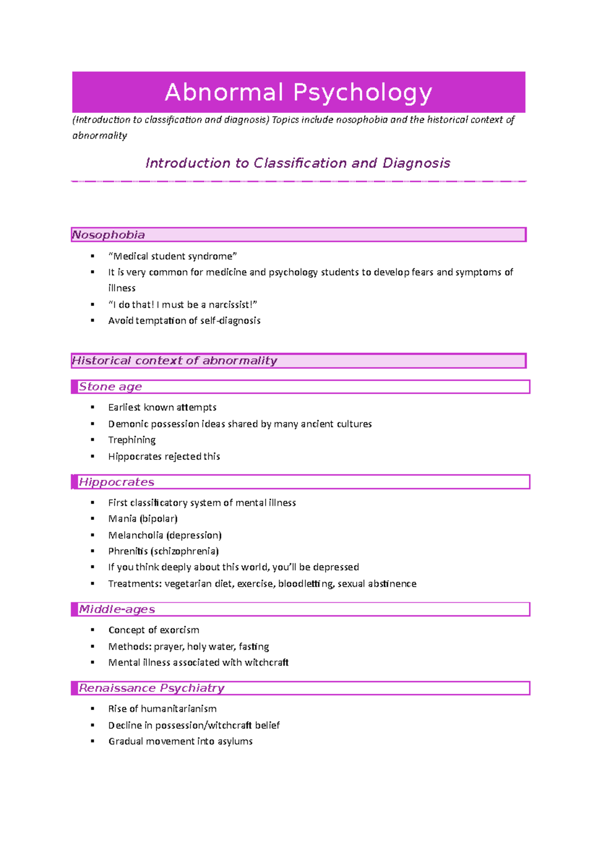 dissertation topics abnormal psychology