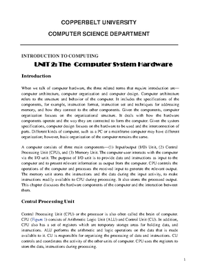 Introduction to computer science - GRADE 8 COMPUTER STUDIES Contents ...