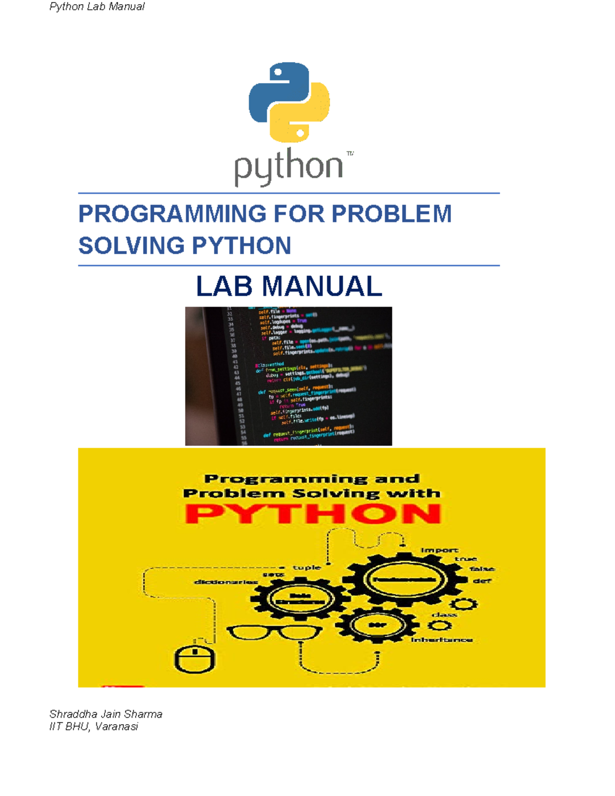 problem solving and python programming lab manual pdf 2023